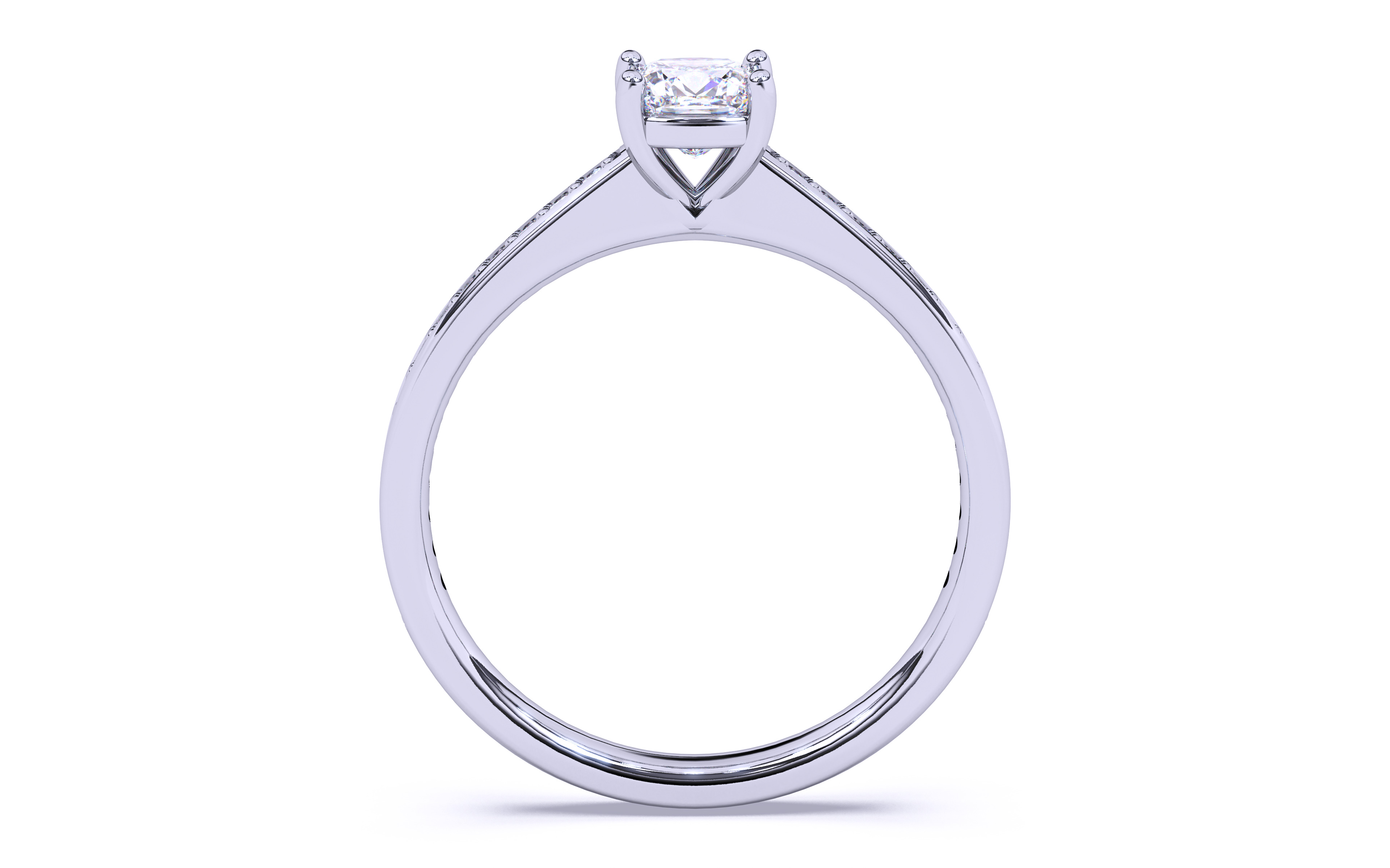 Solitaire Engagement ring 3dm stl renders details 3D print model_8