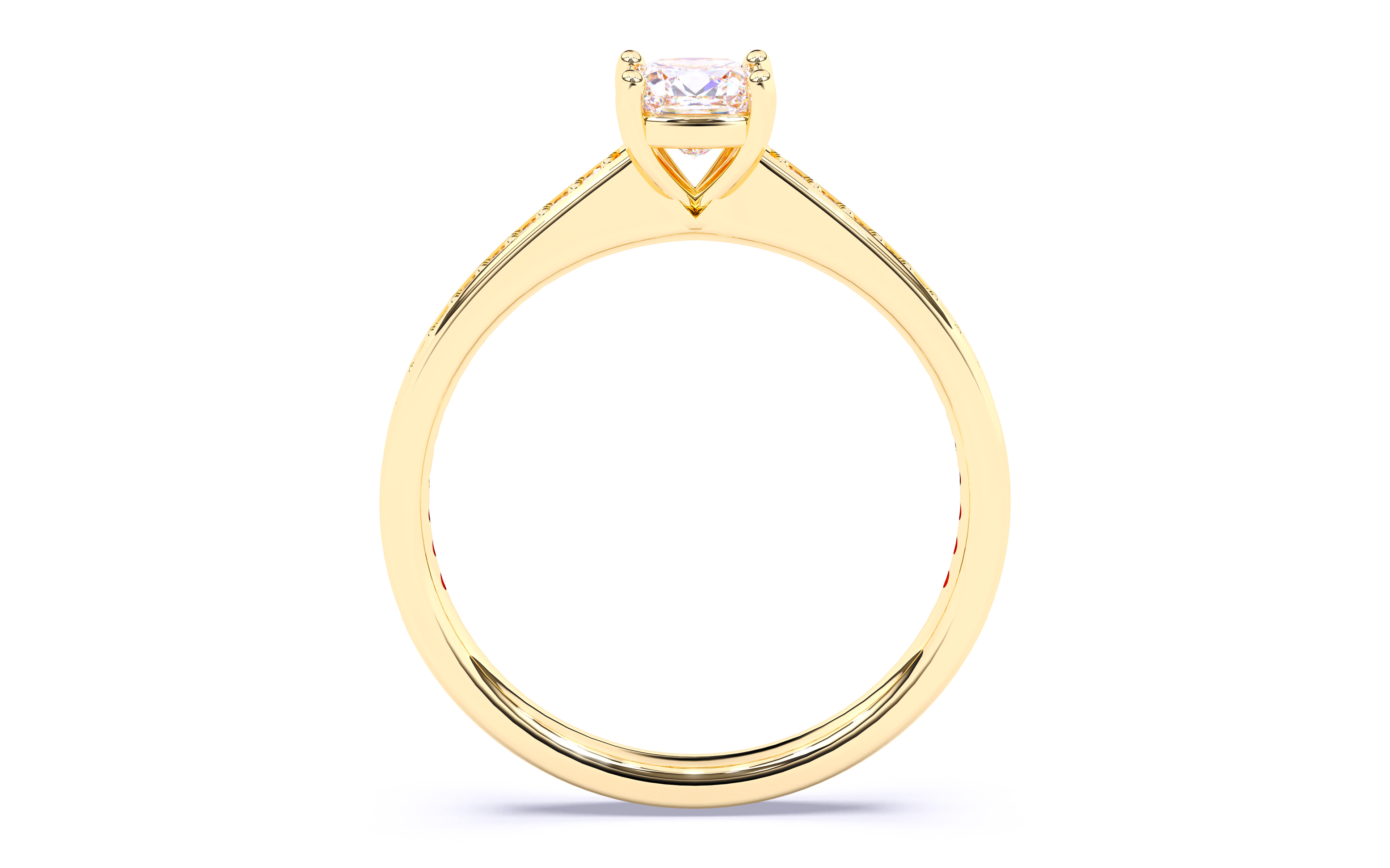 Solitaire Engagement ring 3dm stl renders details 3D print model_7