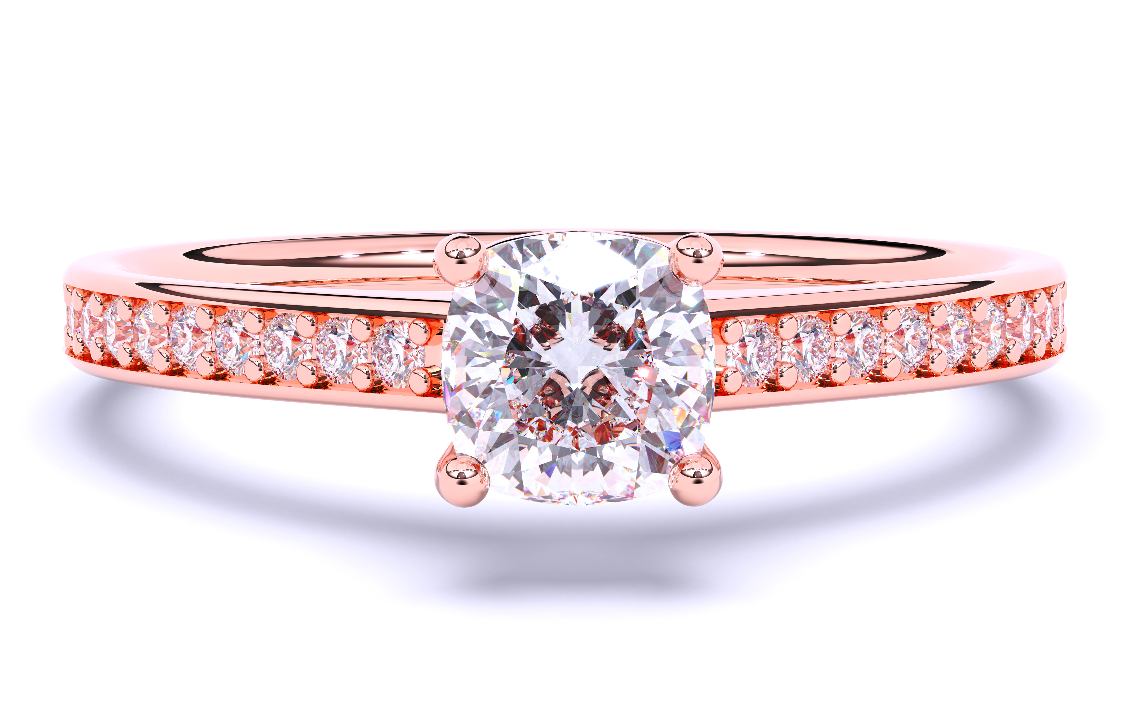 Solitaire Engagement ring 3dm stl renders details 3D print model_13