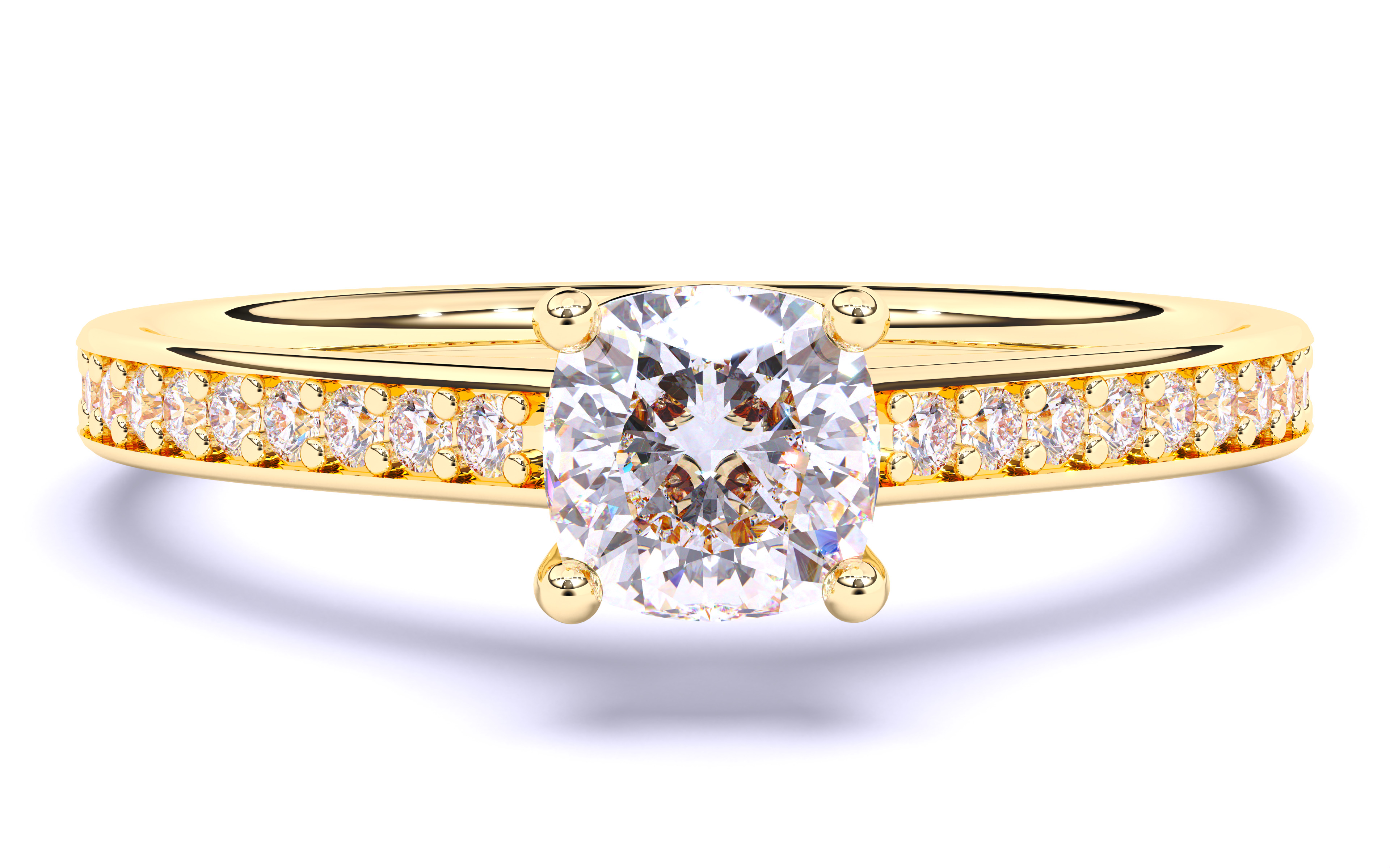 Solitaire Engagement ring 3dm stl renders details 3D print model_17