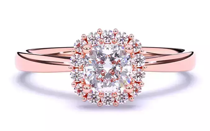 Solitaire Engagement ring 3dm stl renders details 