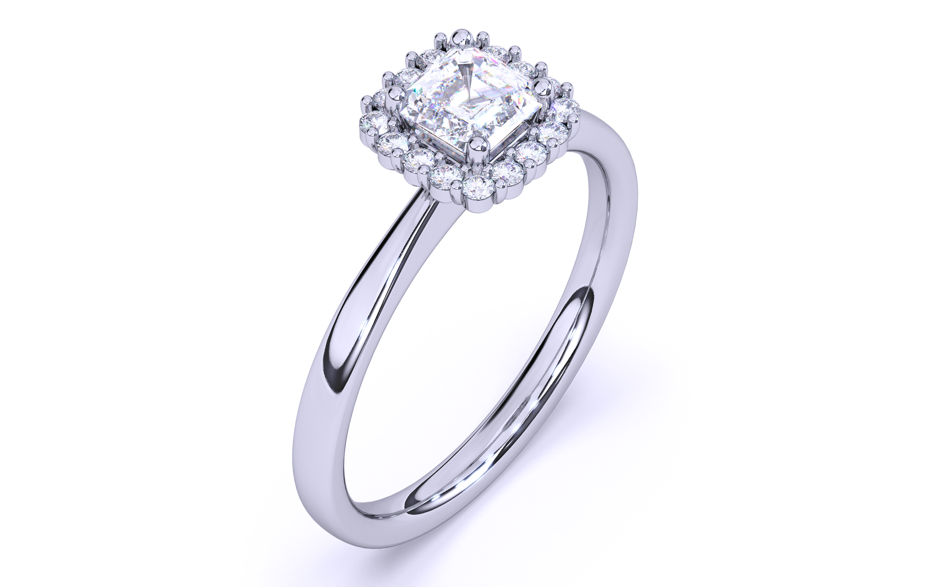 Solitaire Engagement ring 3dm stl renders details 3D print model_19