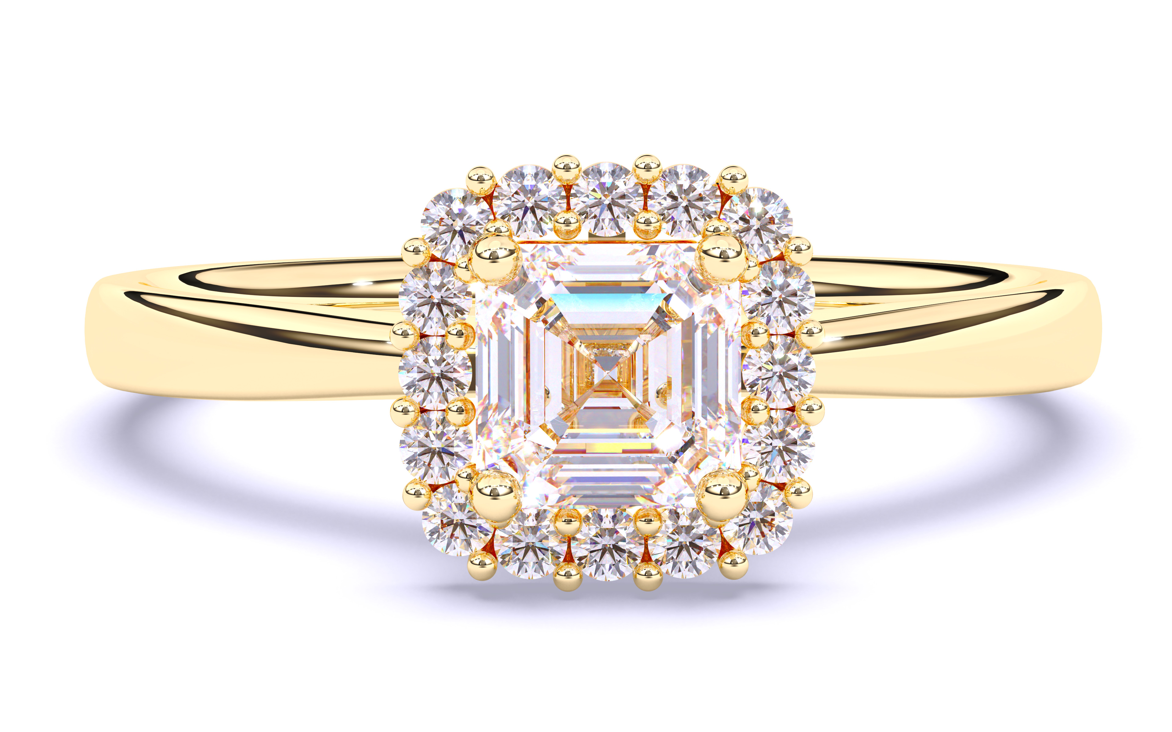 Solitaire Engagement ring 3dm stl renders details 3D print model_16