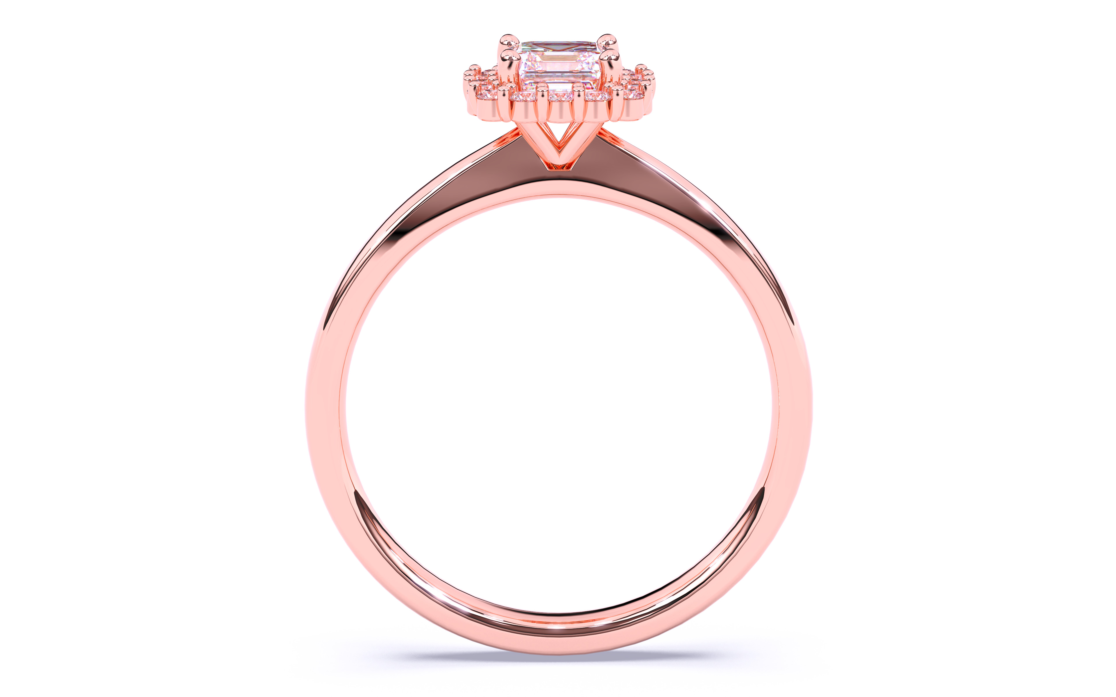 Solitaire Engagement ring 3dm stl renders details 3D print model_10
