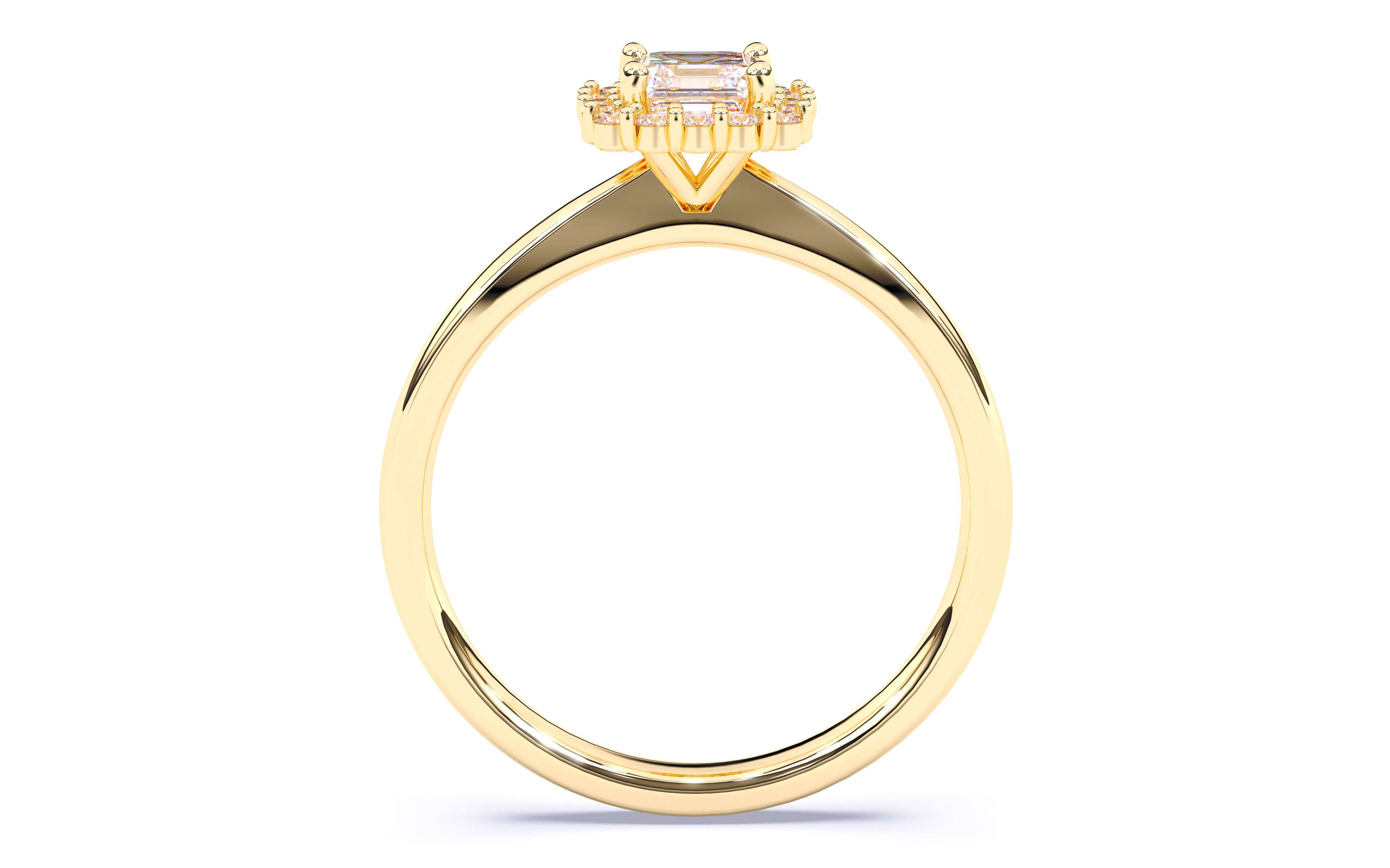 Solitaire Engagement ring 3dm stl renders details 3D print model_6
