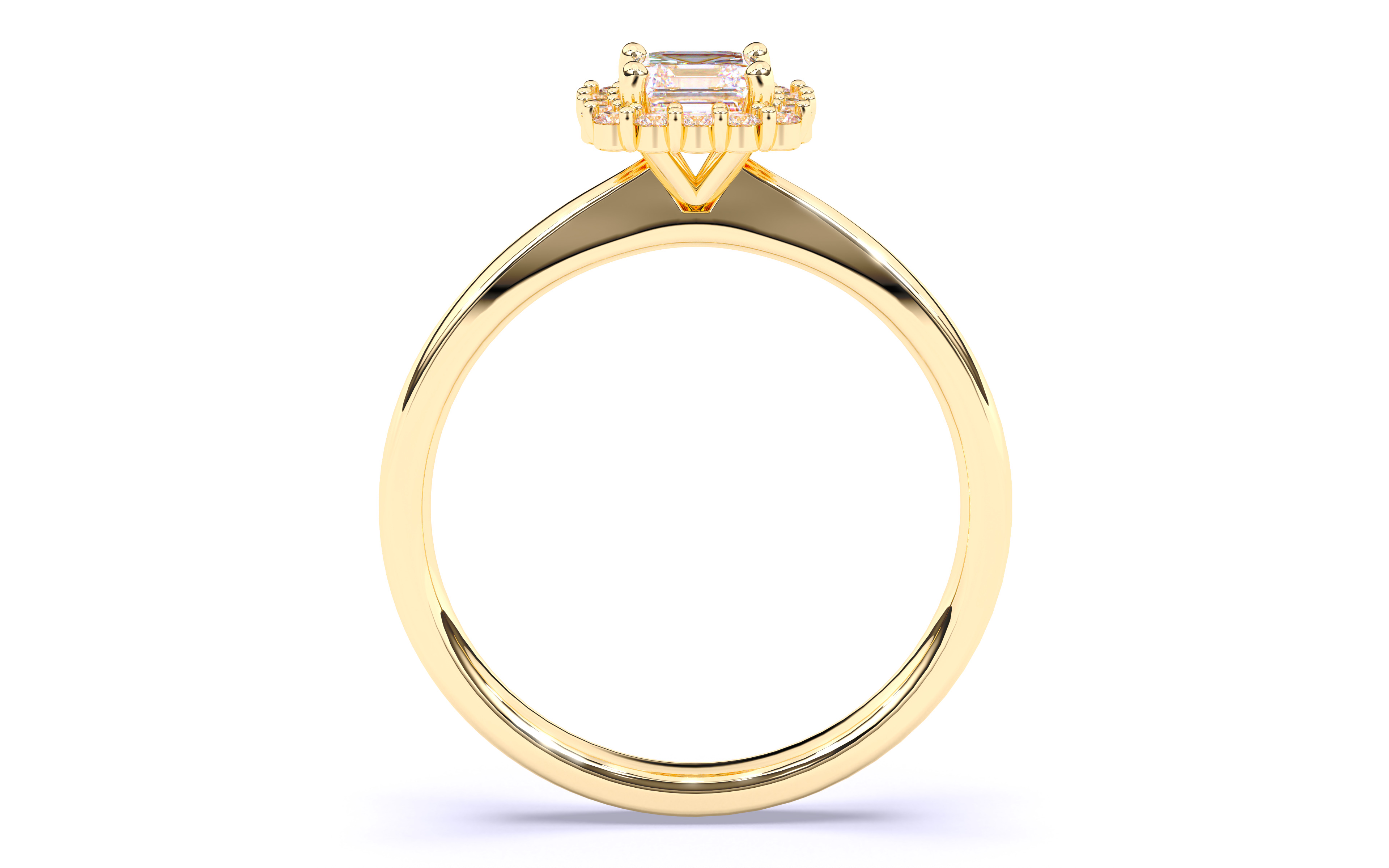 Solitaire Engagement ring 3dm stl renders details 3D print model_7