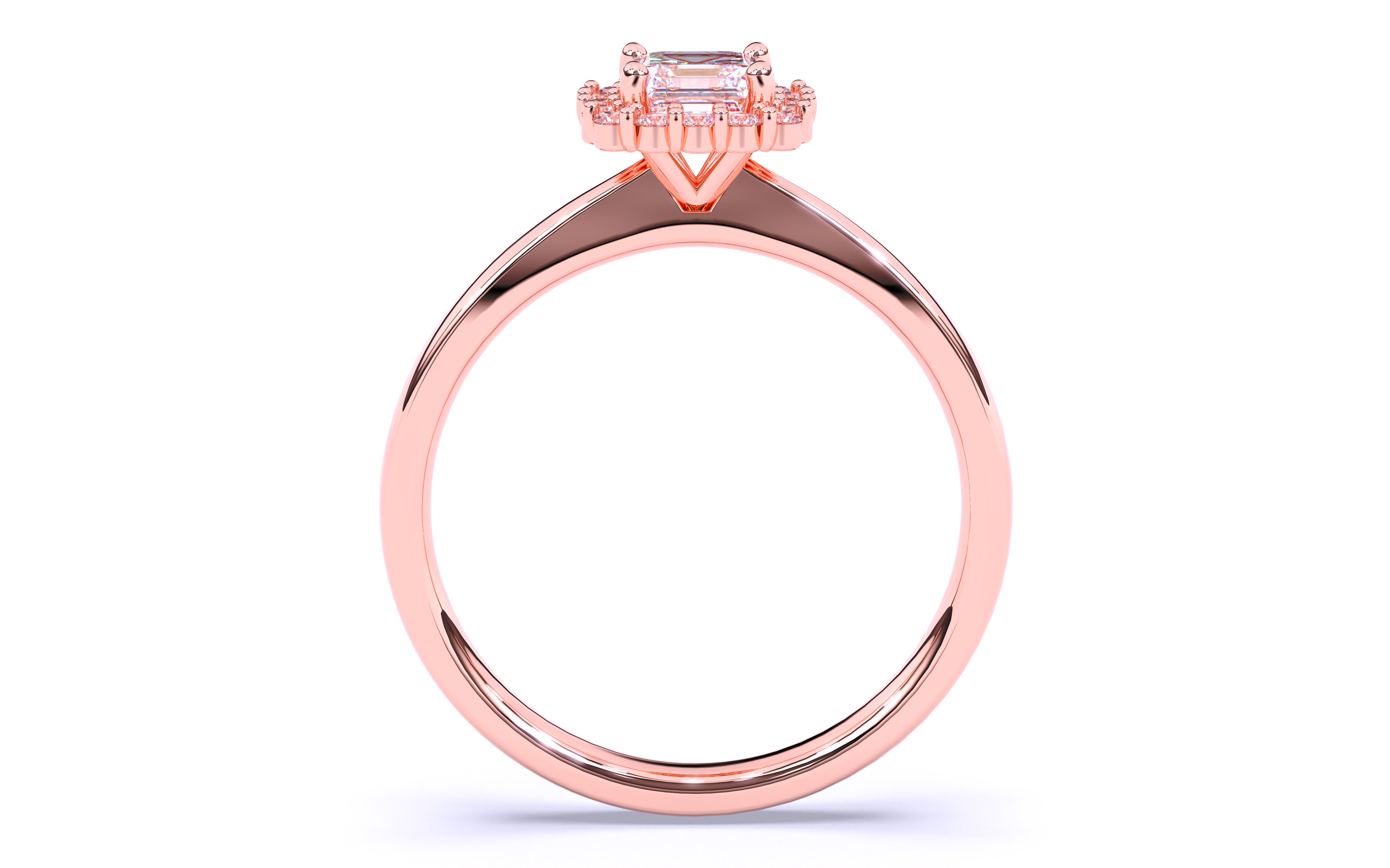 Solitaire Engagement ring 3dm stl renders details 3D print model_11
