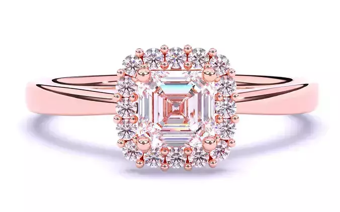 Solitaire Engagement ring 3dm stl renders details 