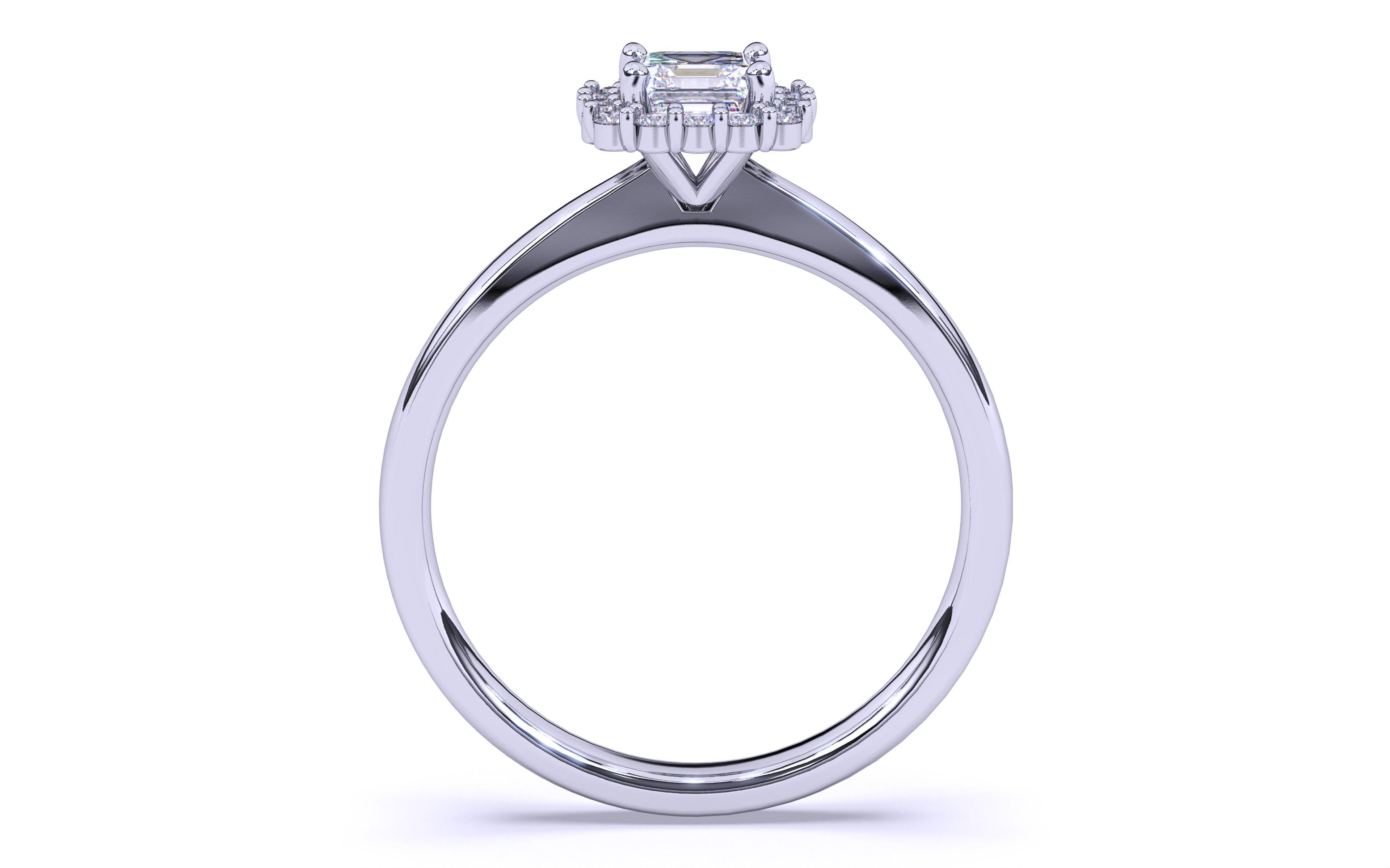Solitaire Engagement ring 3dm stl renders details 3D print model_8