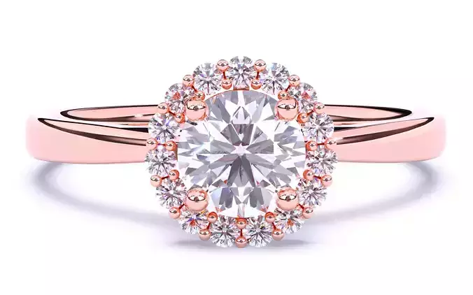 Solitaire Engagement ring 3dm stl renders details 