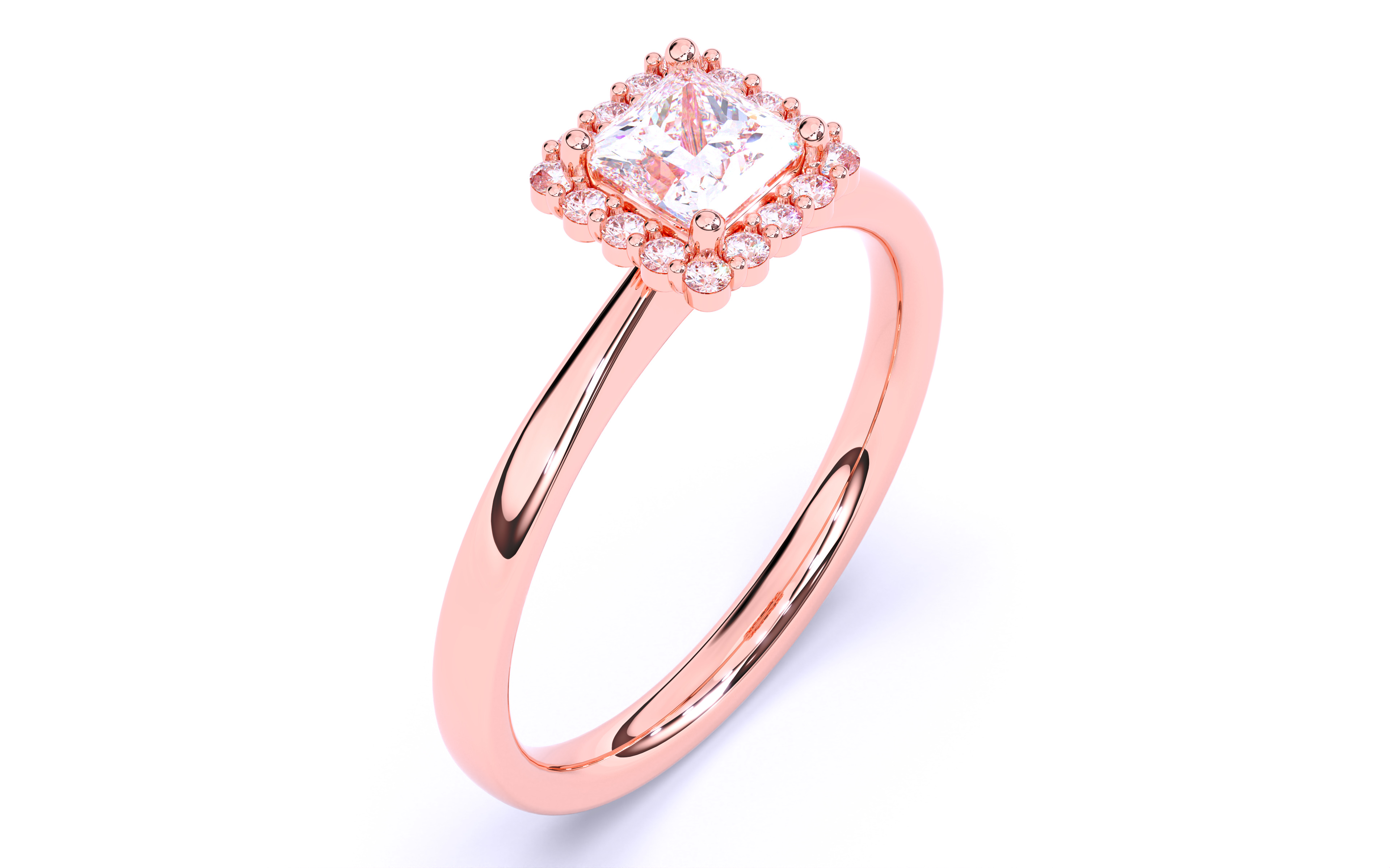Solitaire Engagement ring 3dm stl renders details  3D print model_20