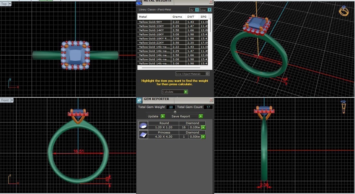 Solitaire Engagement ring 3dm stl renders details  3D print model_1