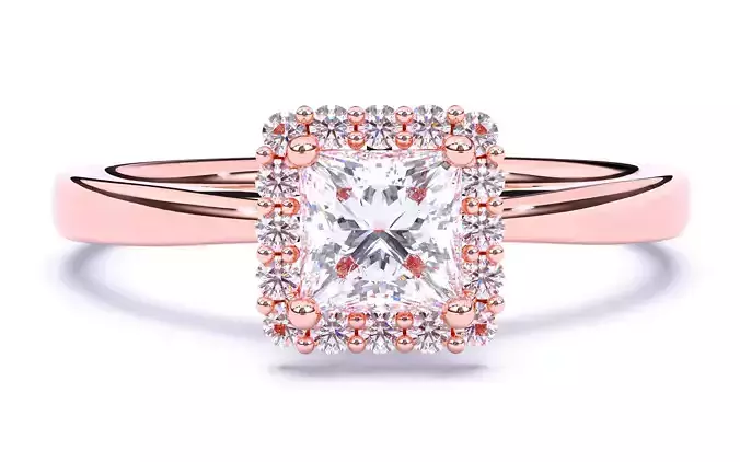 Solitaire Engagement ring 3dm stl renders details 