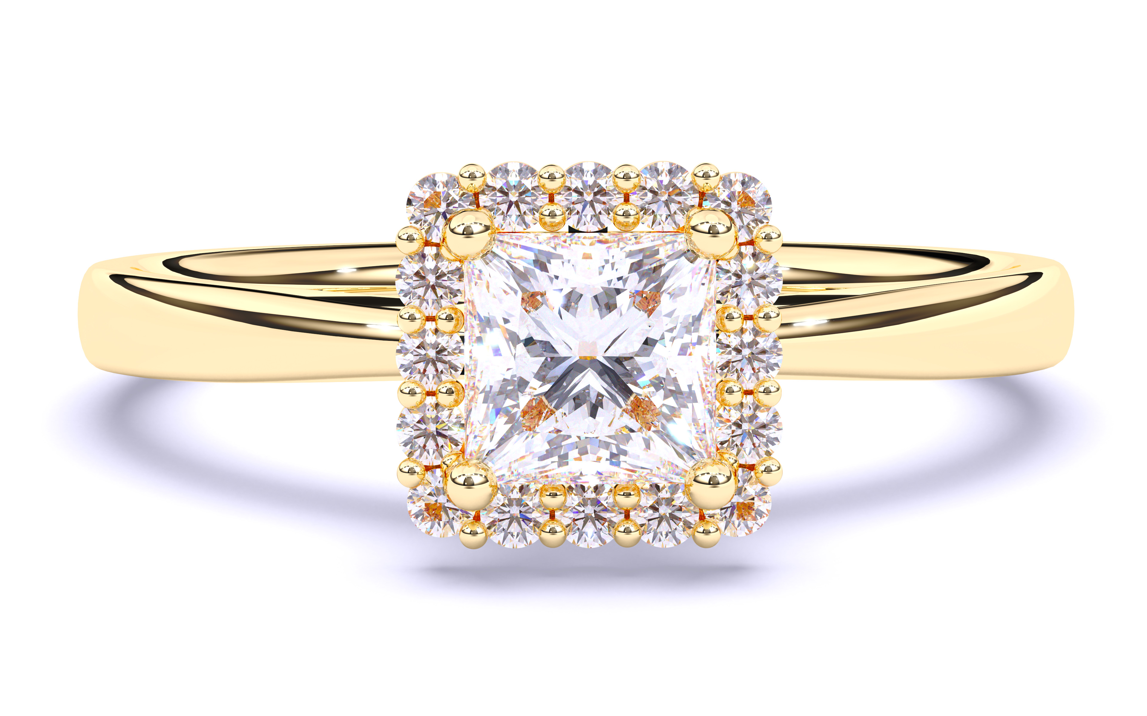 Solitaire Engagement ring 3dm stl renders details  3D print model_17