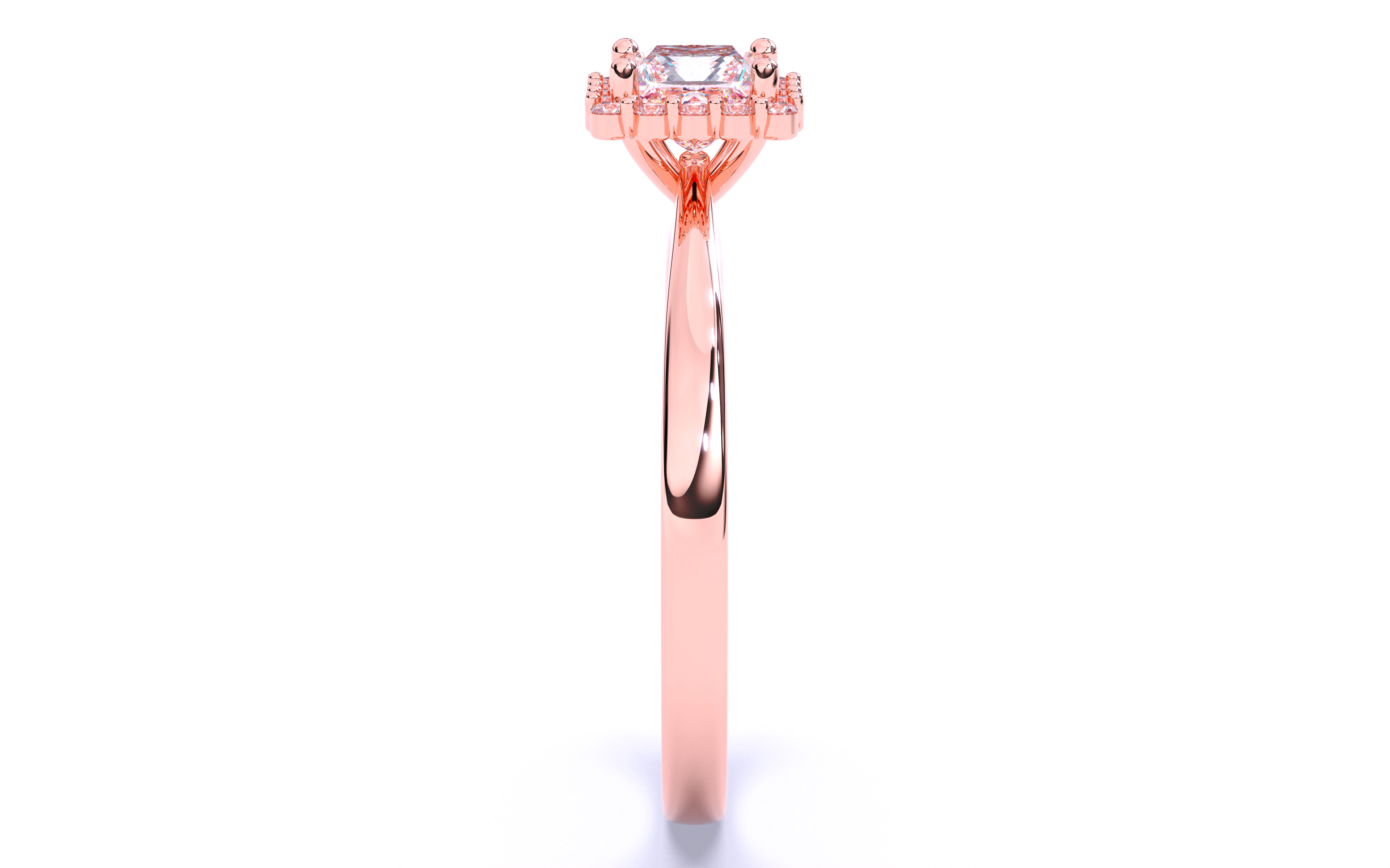 Solitaire Engagement ring 3dm stl renders details  3D print model_23