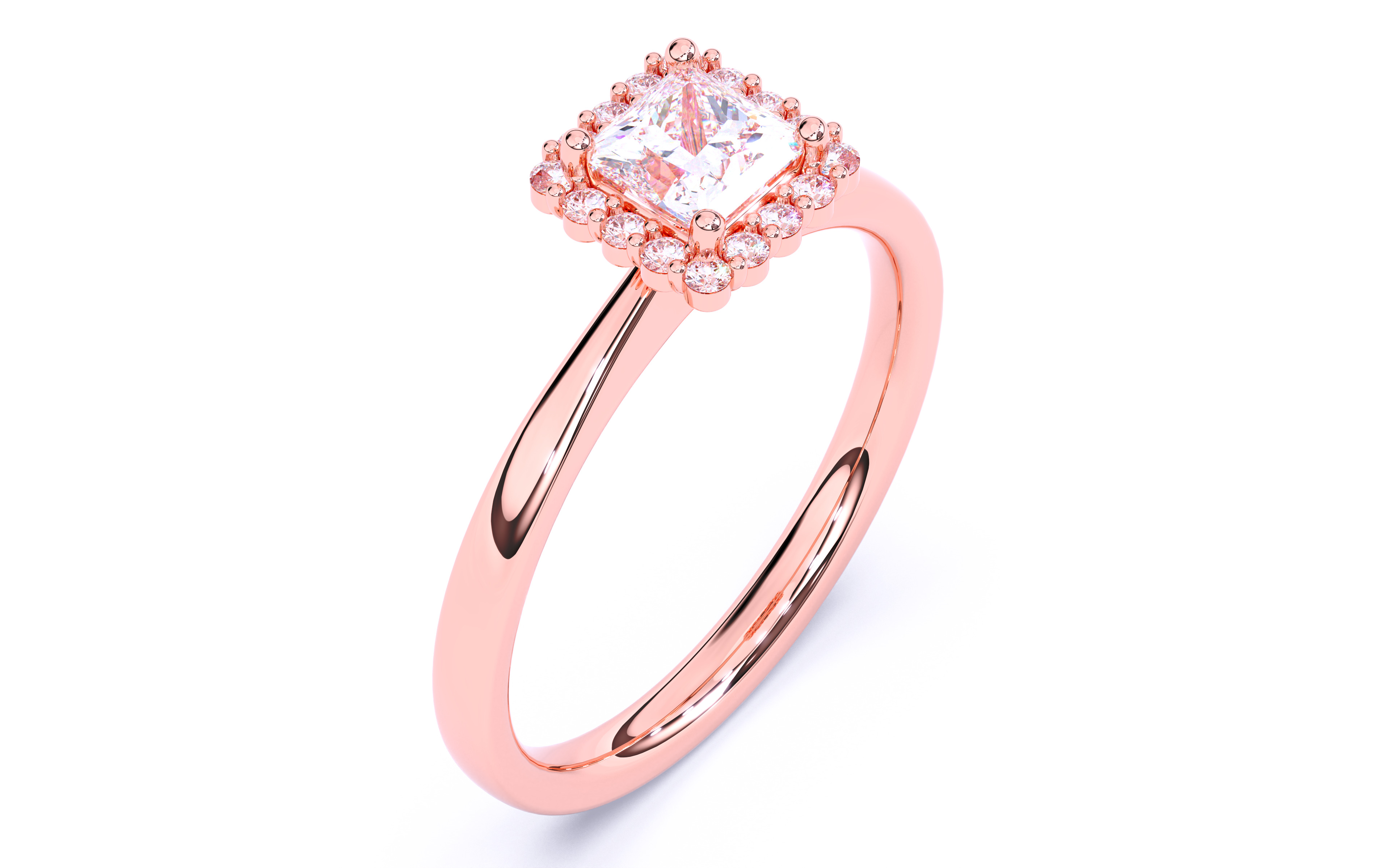 Solitaire Engagement ring 3dm stl renders details  3D print model_21