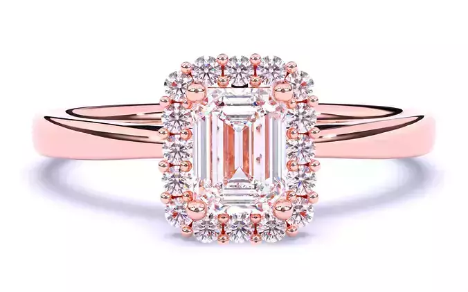 Solitaire Engagement ring 3dm stl renders details 