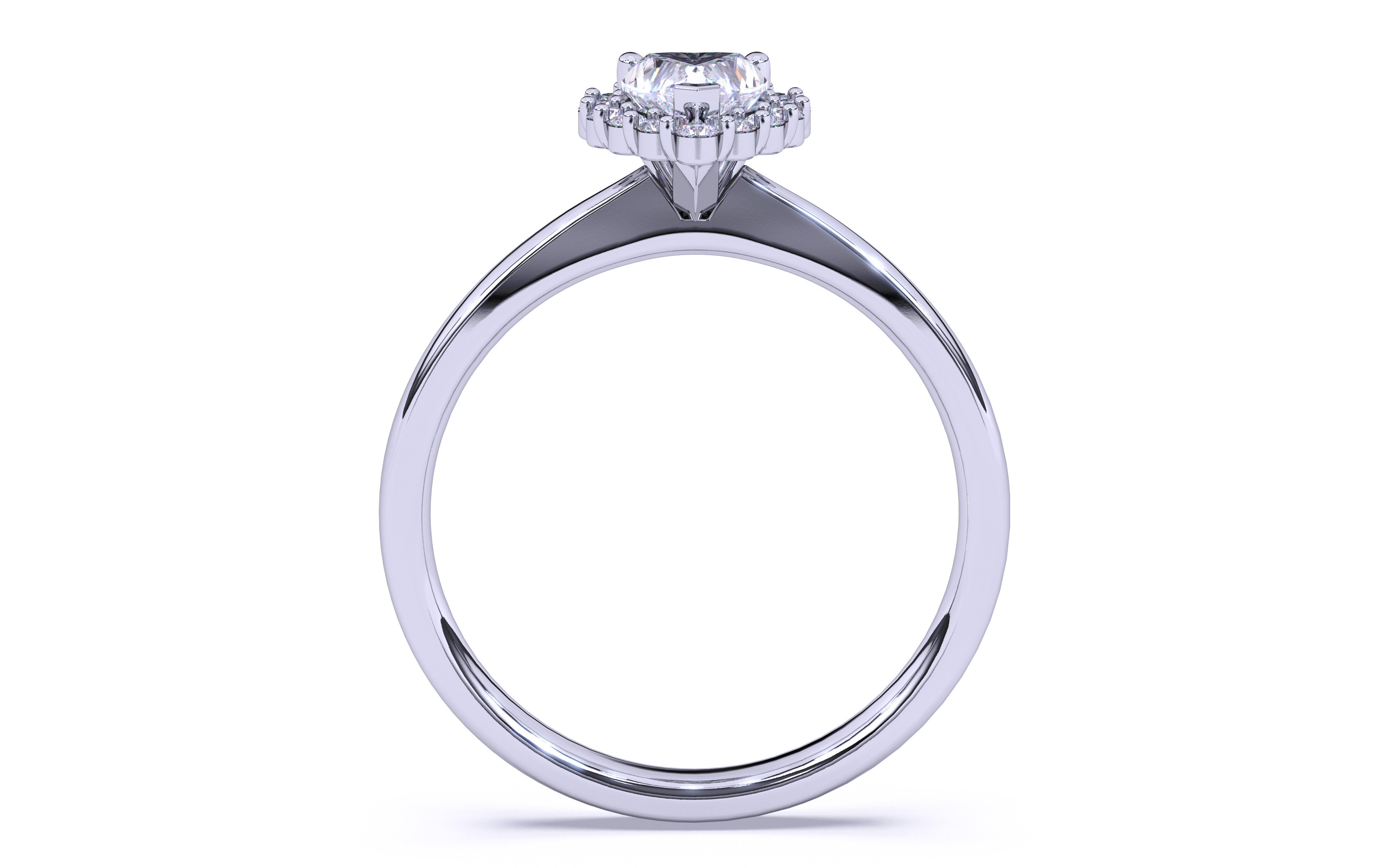 Solitaire Engagement ring 3dm stl renders details  3D print model_8