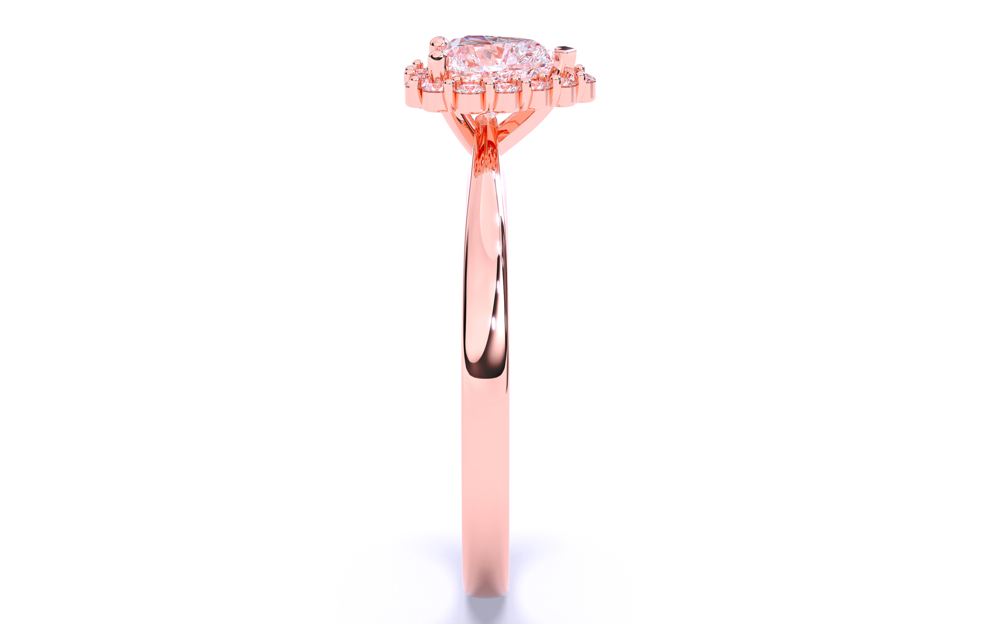 Solitaire Engagement ring 3dm stl renders details  3D print model_23