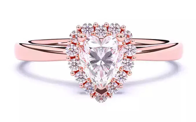 Solitaire Engagement ring 3dm stl renders details 
