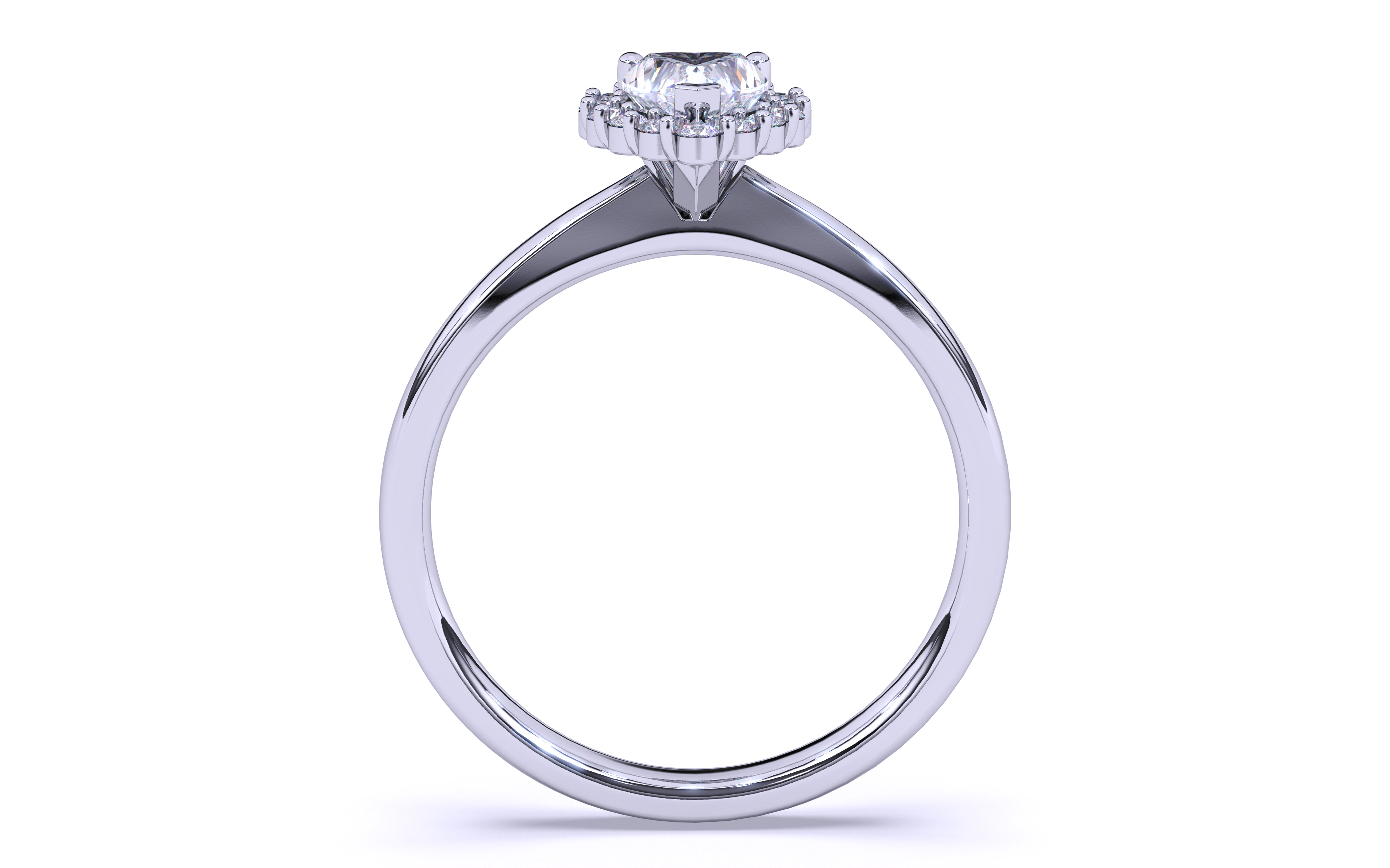 Solitaire Engagement ring 3dm stl renders details  3D print model_9