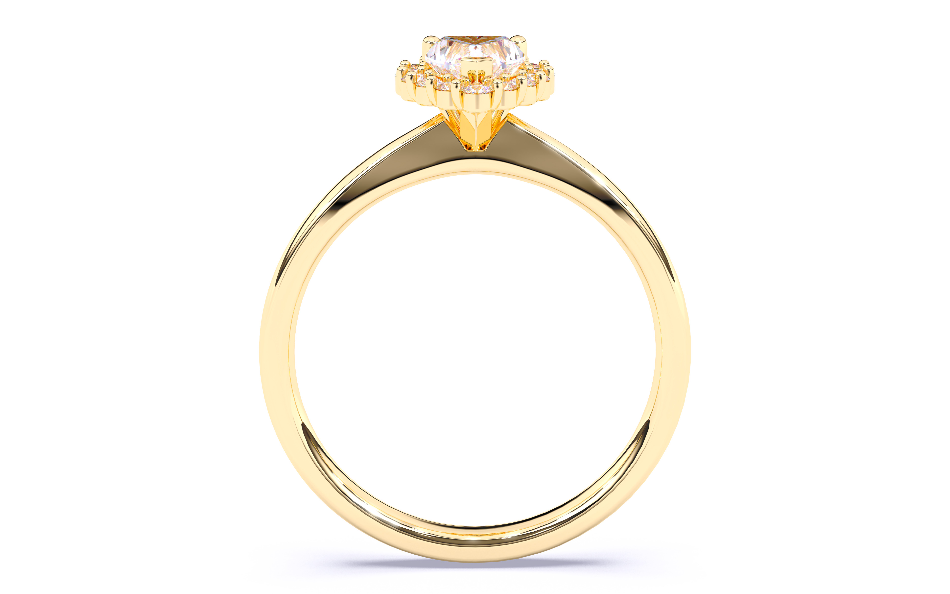 Solitaire Engagement ring 3dm stl renders details  3D print model_7