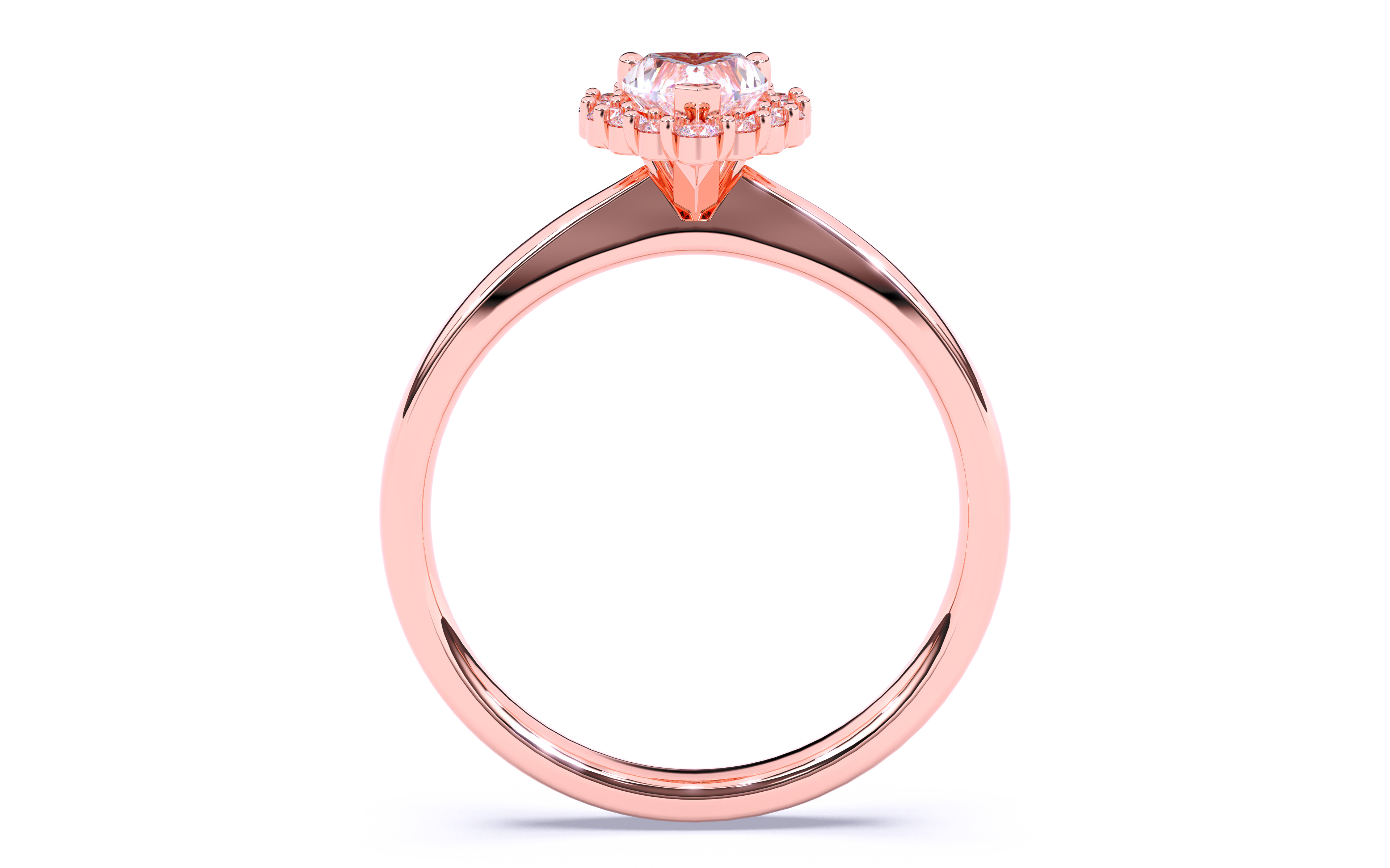 Solitaire Engagement ring 3dm stl renders details  3D print model_11