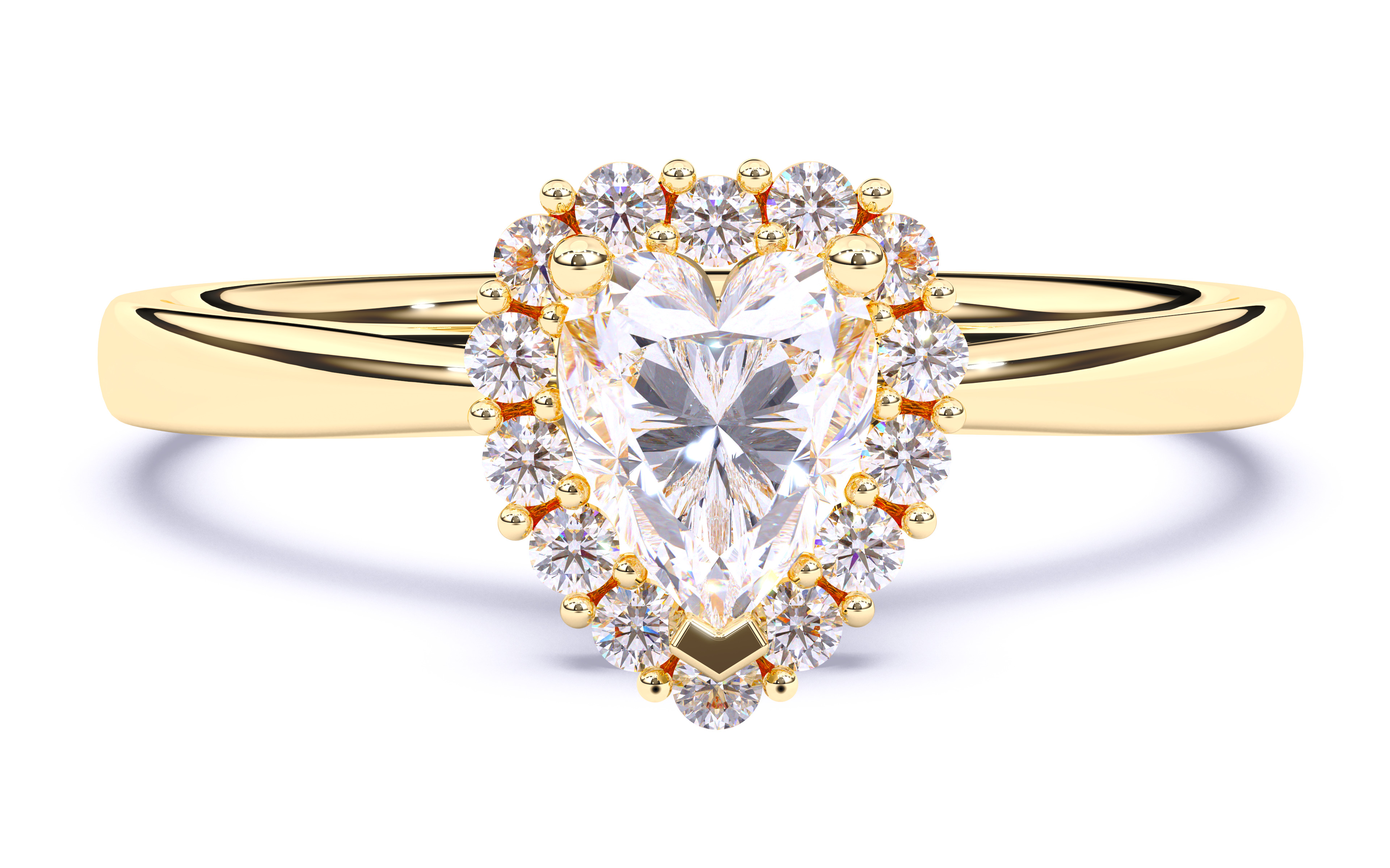 Solitaire Engagement ring 3dm stl renders details  3D print model_16