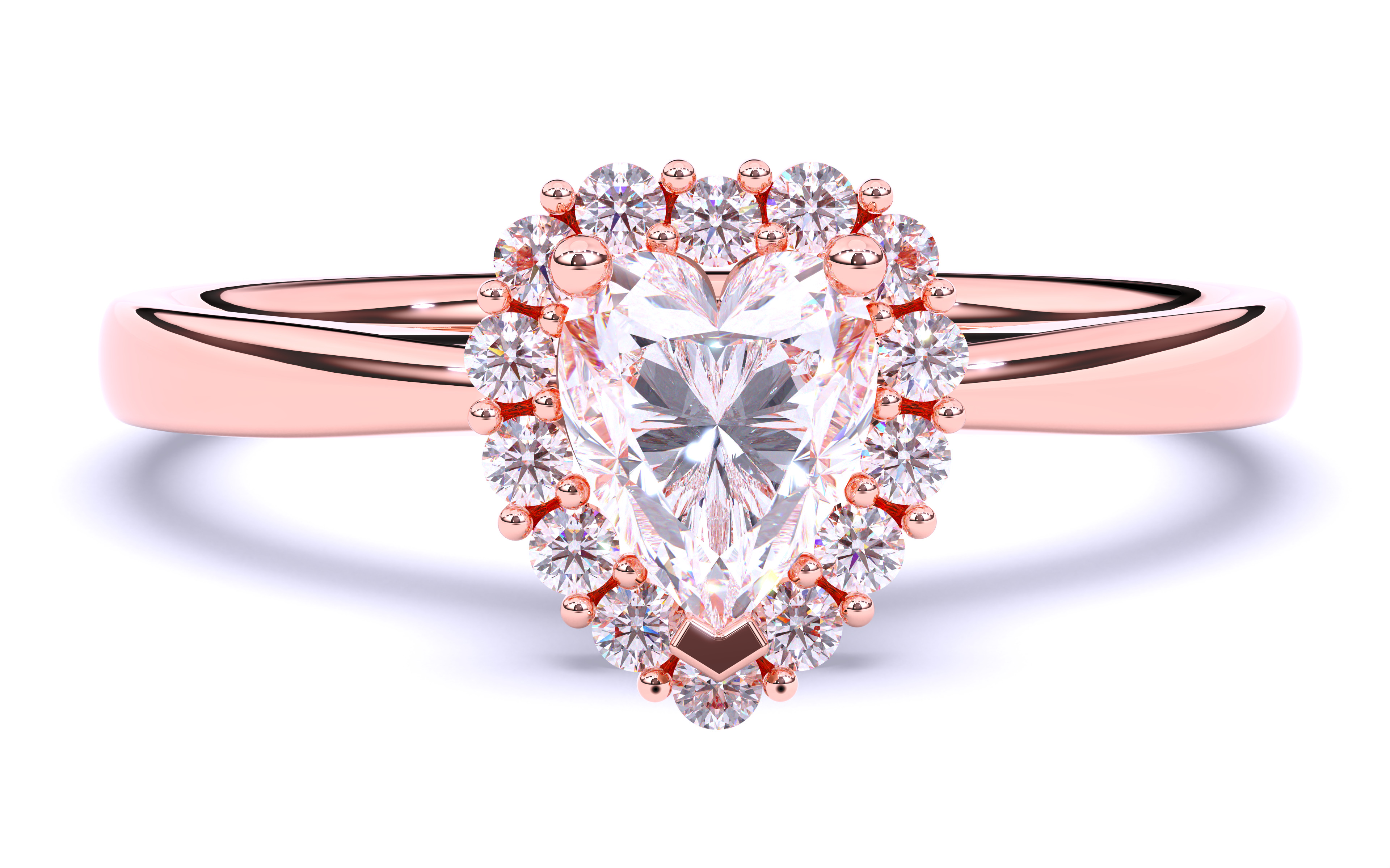 Solitaire Engagement ring 3dm stl renders details  3D print model_13