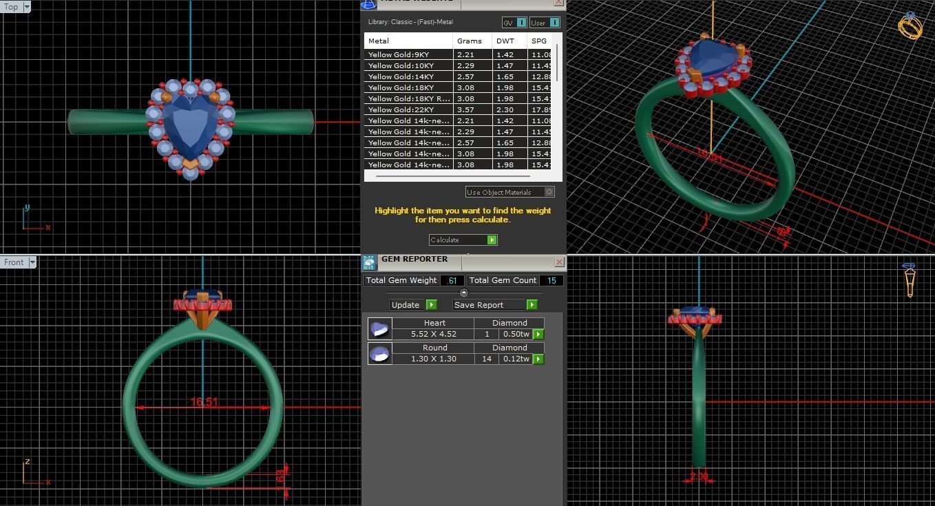 Solitaire Engagement ring 3dm stl renders details  3D print model_1