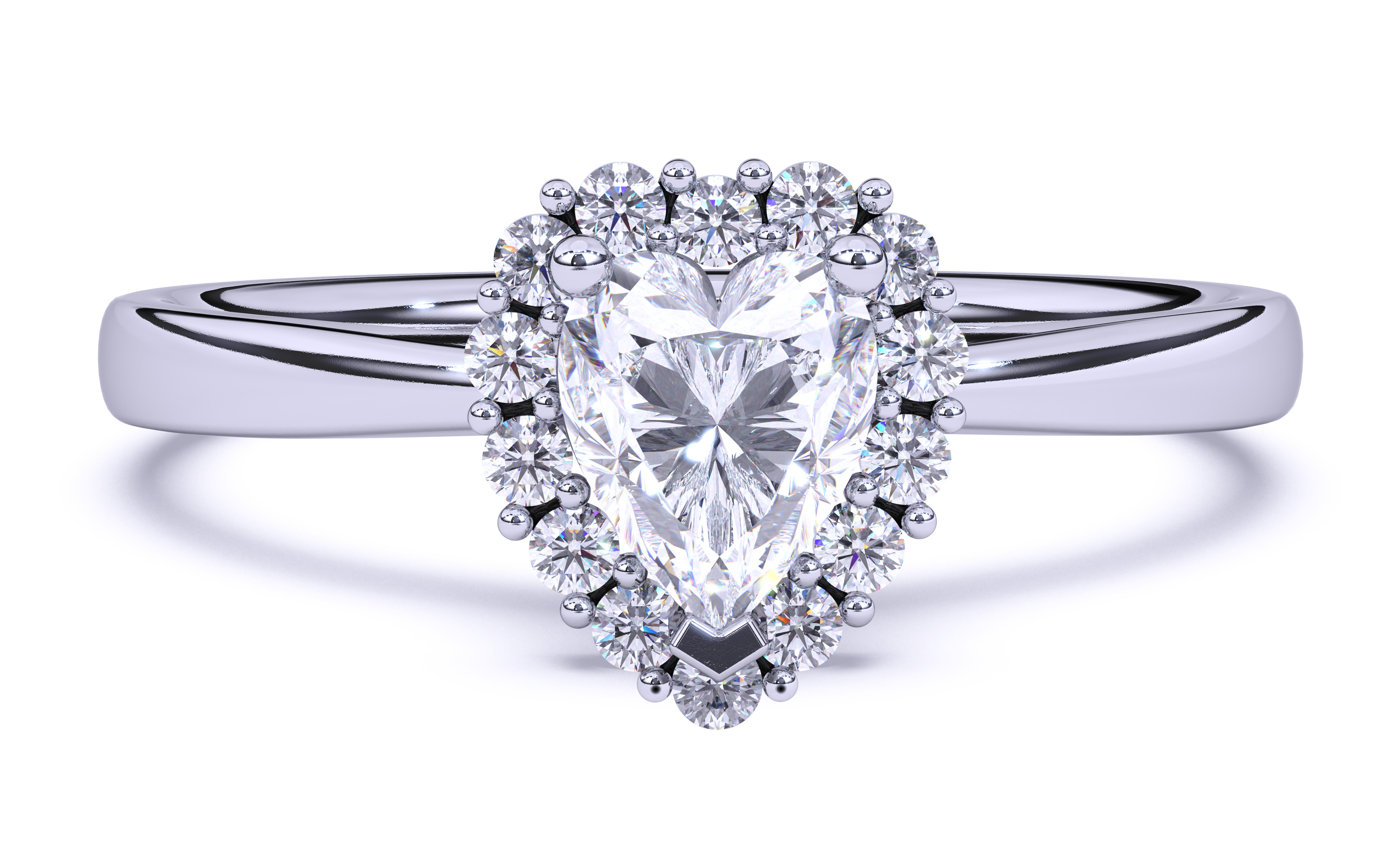 Solitaire Engagement ring 3dm stl renders details  3D print model_15