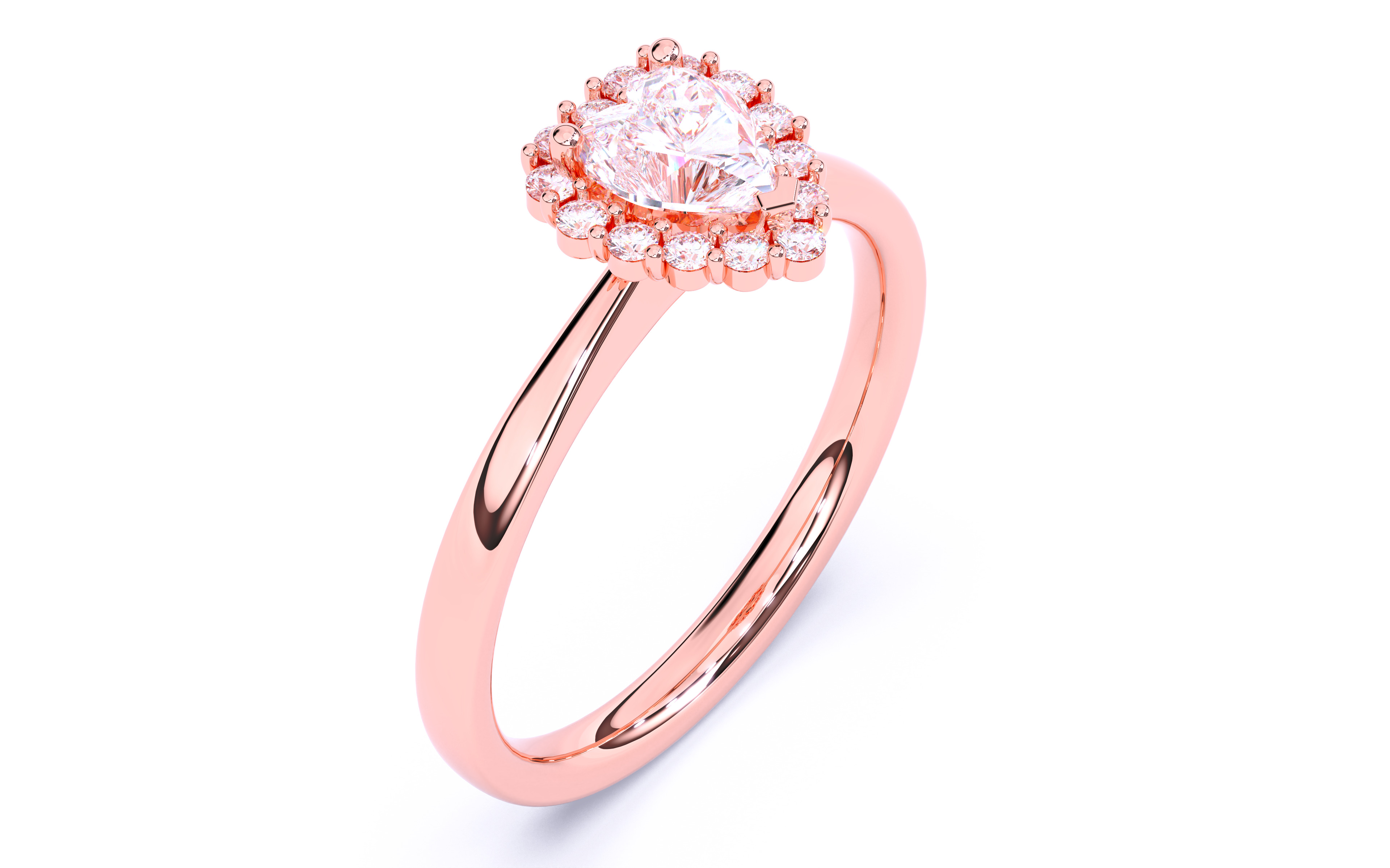 Solitaire Engagement ring 3dm stl renders details  3D print model_21