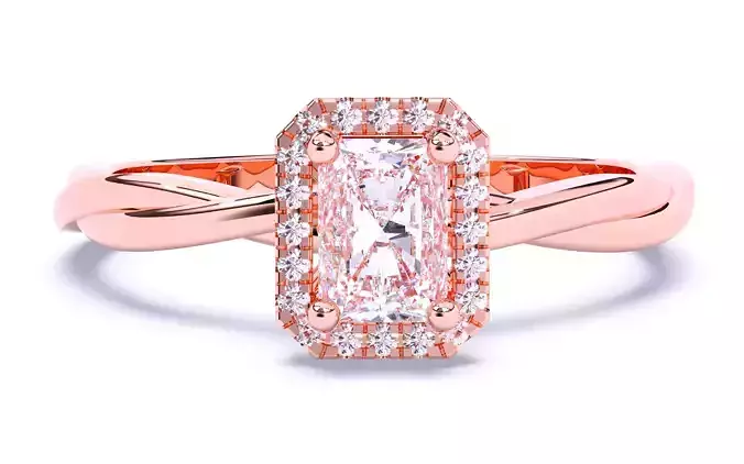 Solitaire Engagement ring 3dm stl renders details 