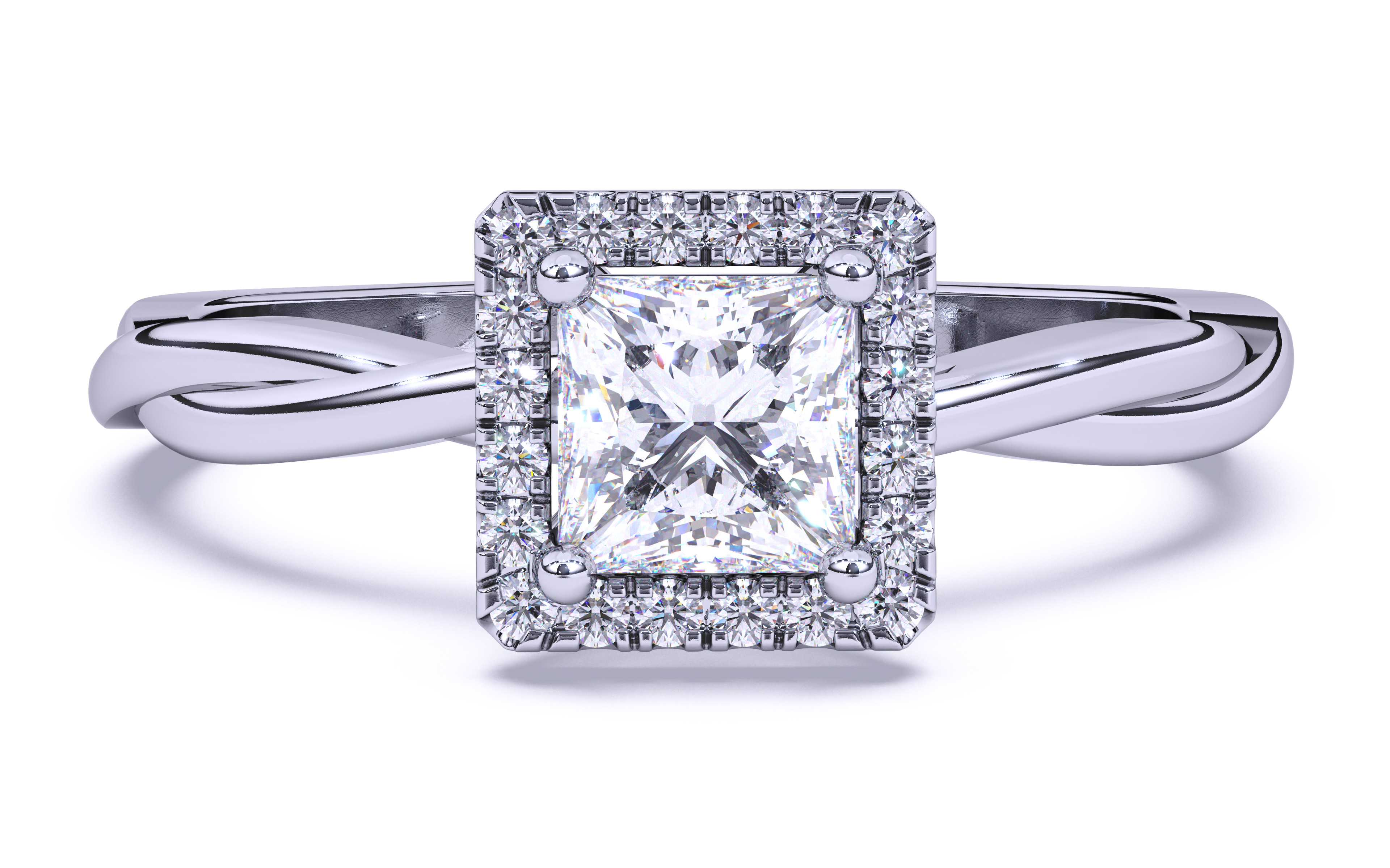 Solitaire Engagement ring 3dm stl renders details  3D print model_14