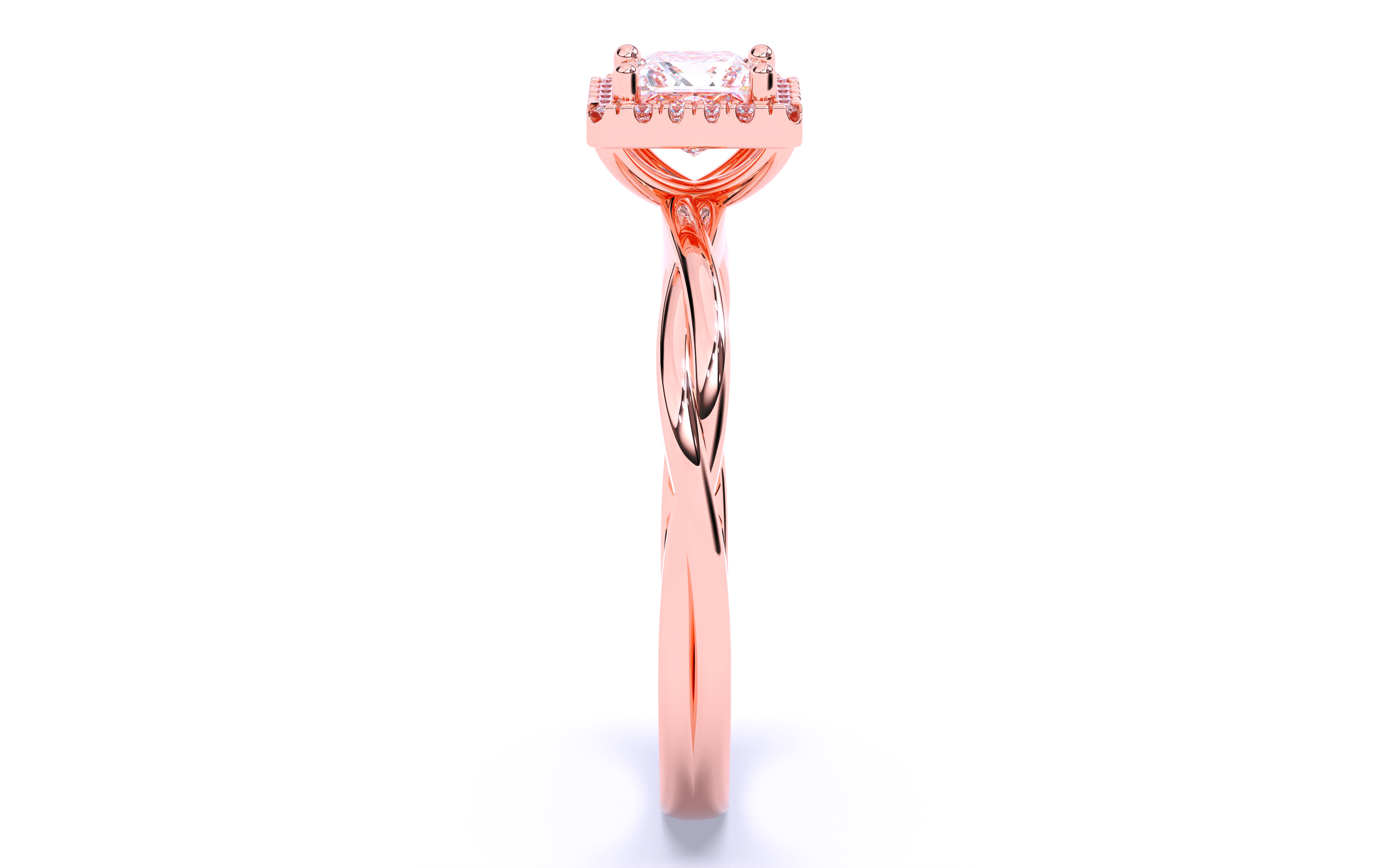 Solitaire Engagement ring 3dm stl renders details  3D print model_22