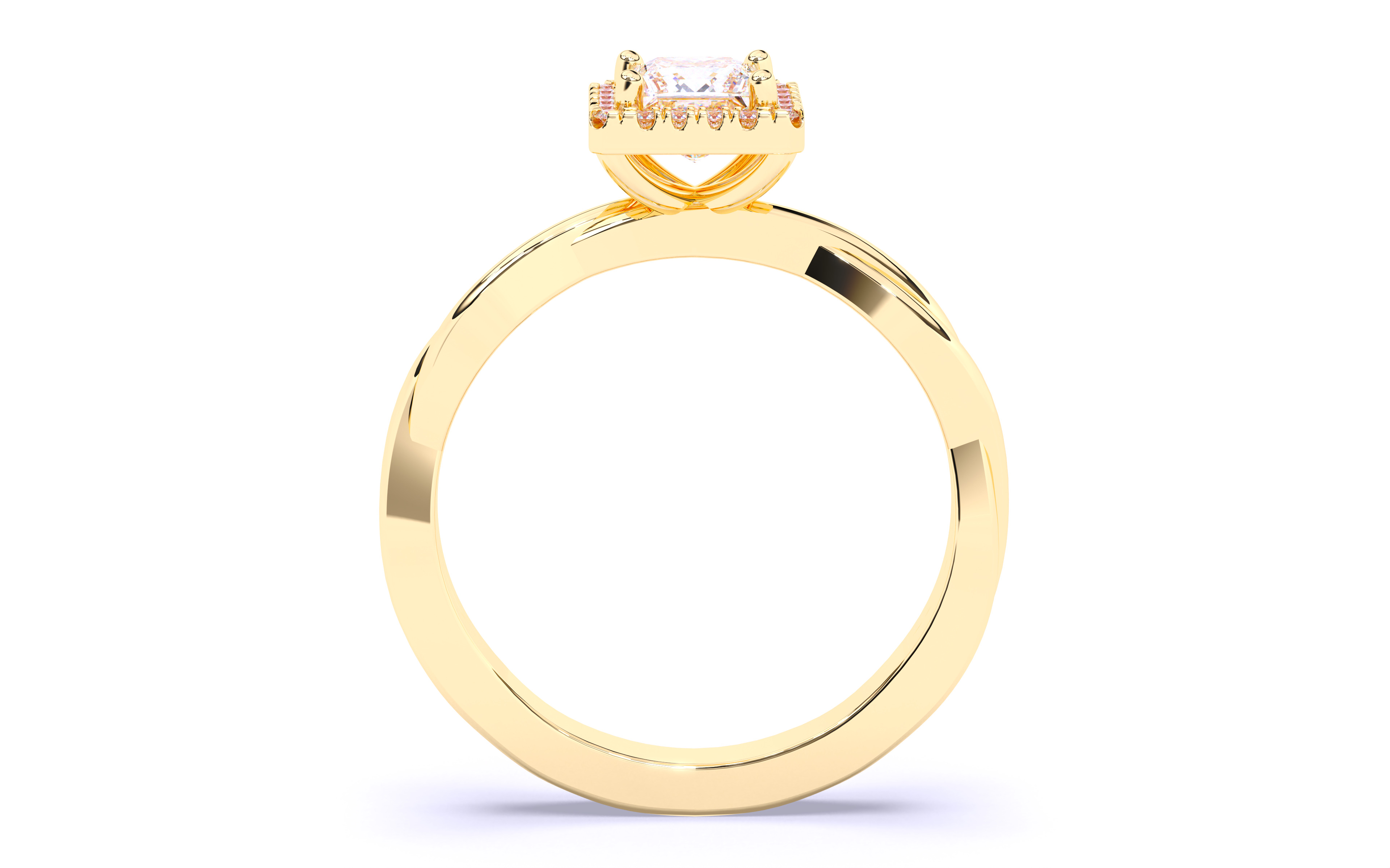 Solitaire Engagement ring 3dm stl renders details  3D print model_7