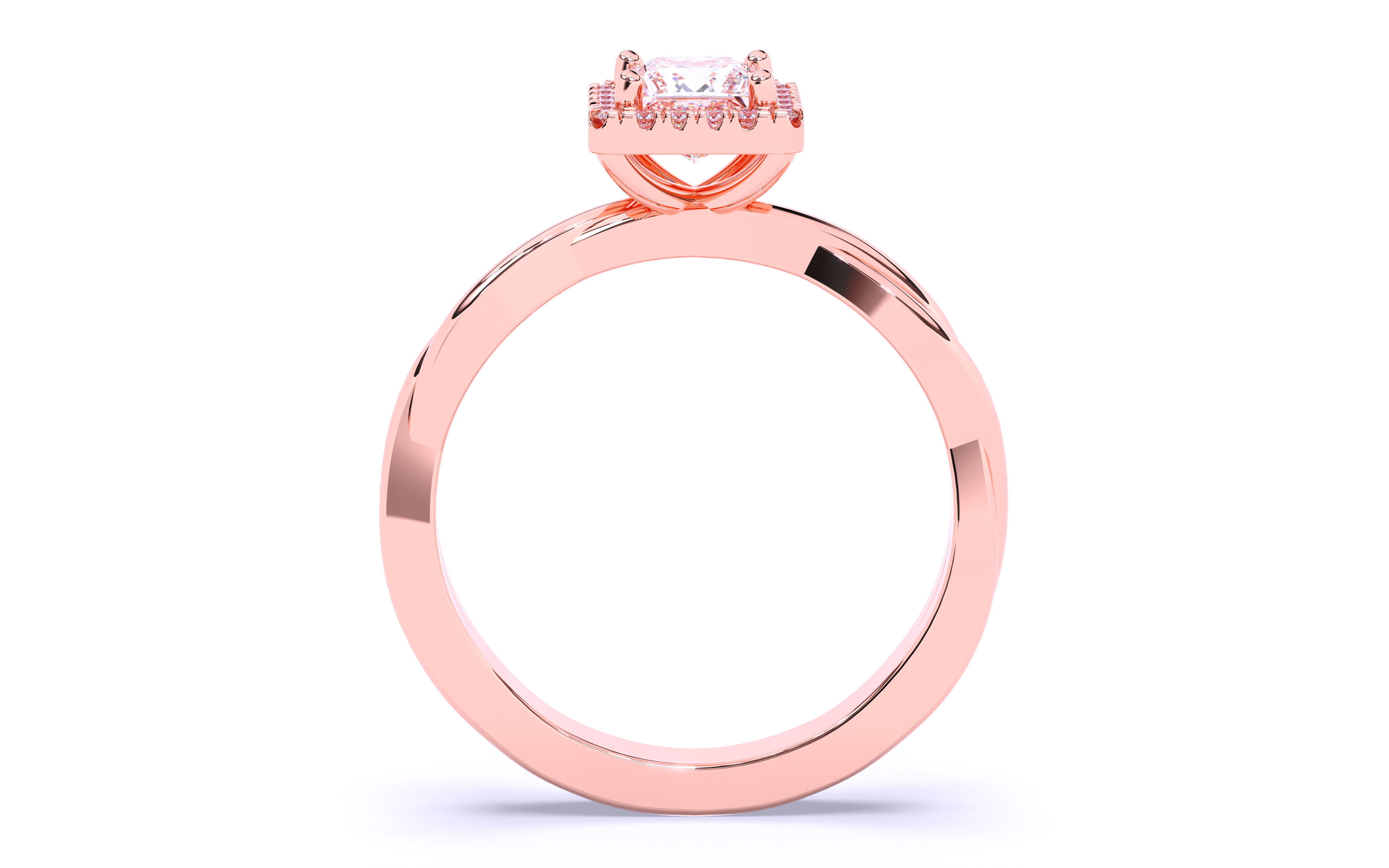 Solitaire Engagement ring 3dm stl renders details  3D print model_11