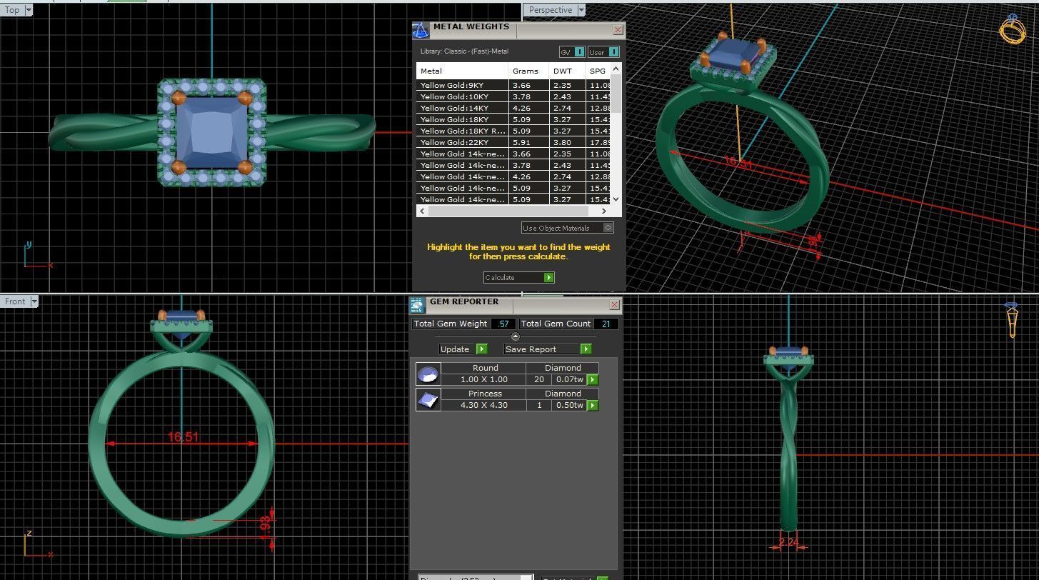 Solitaire Engagement ring 3dm stl renders details  3D print model_1