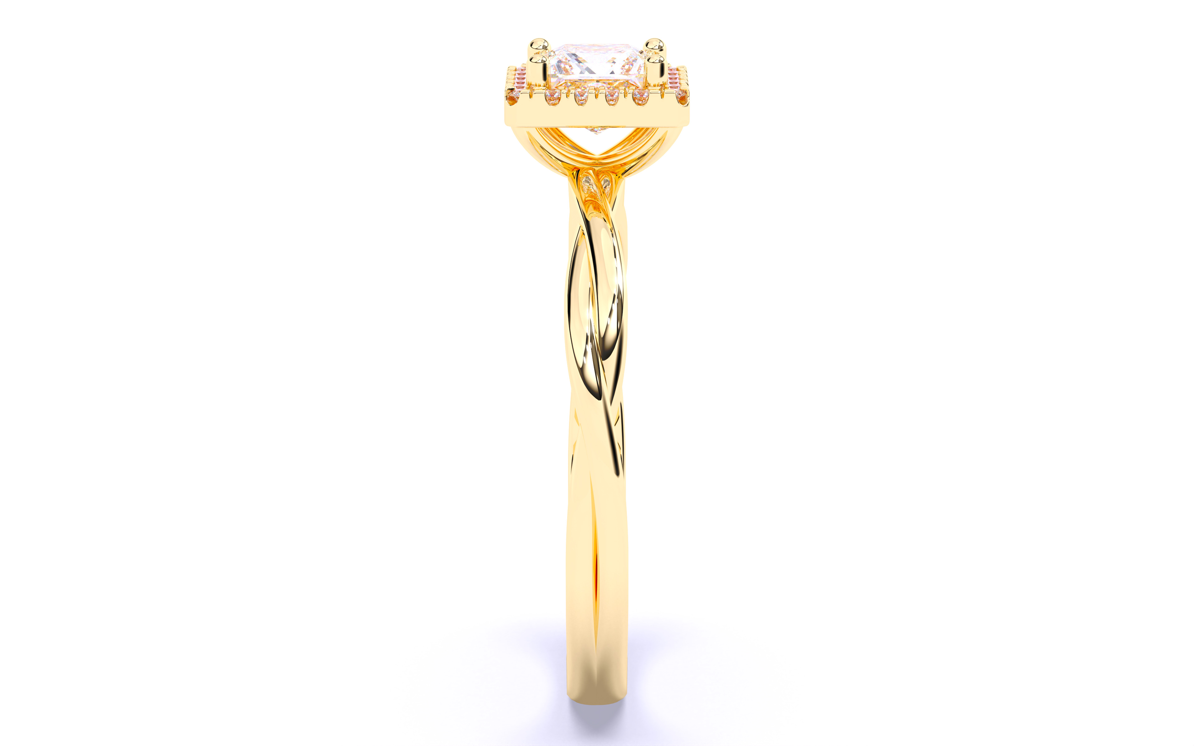 Solitaire Engagement ring 3dm stl renders details  3D print model_4