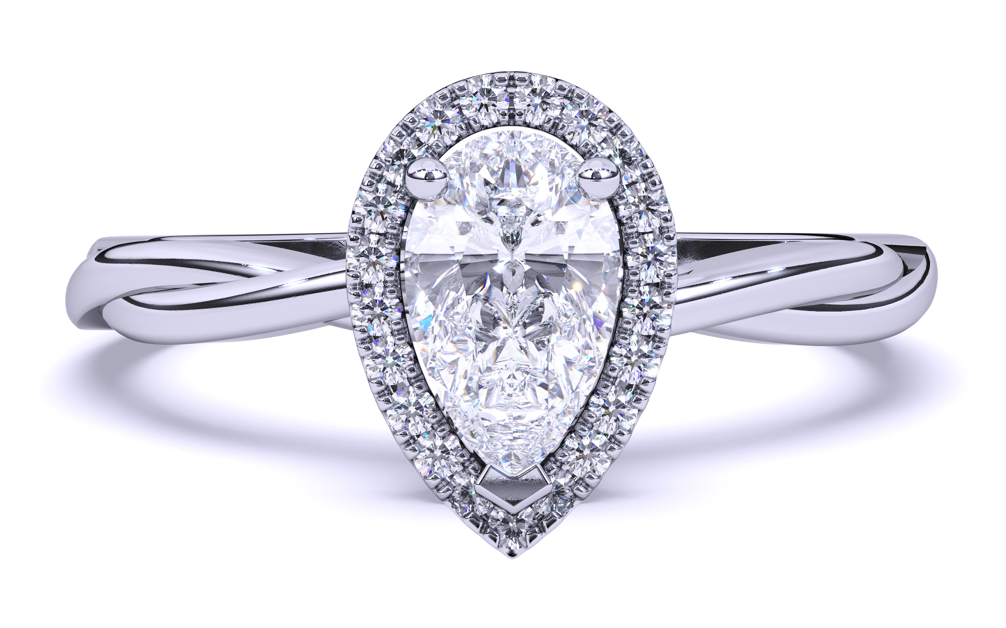 Solitaire Engagement ring 3dm stl renders details 3D print model_3