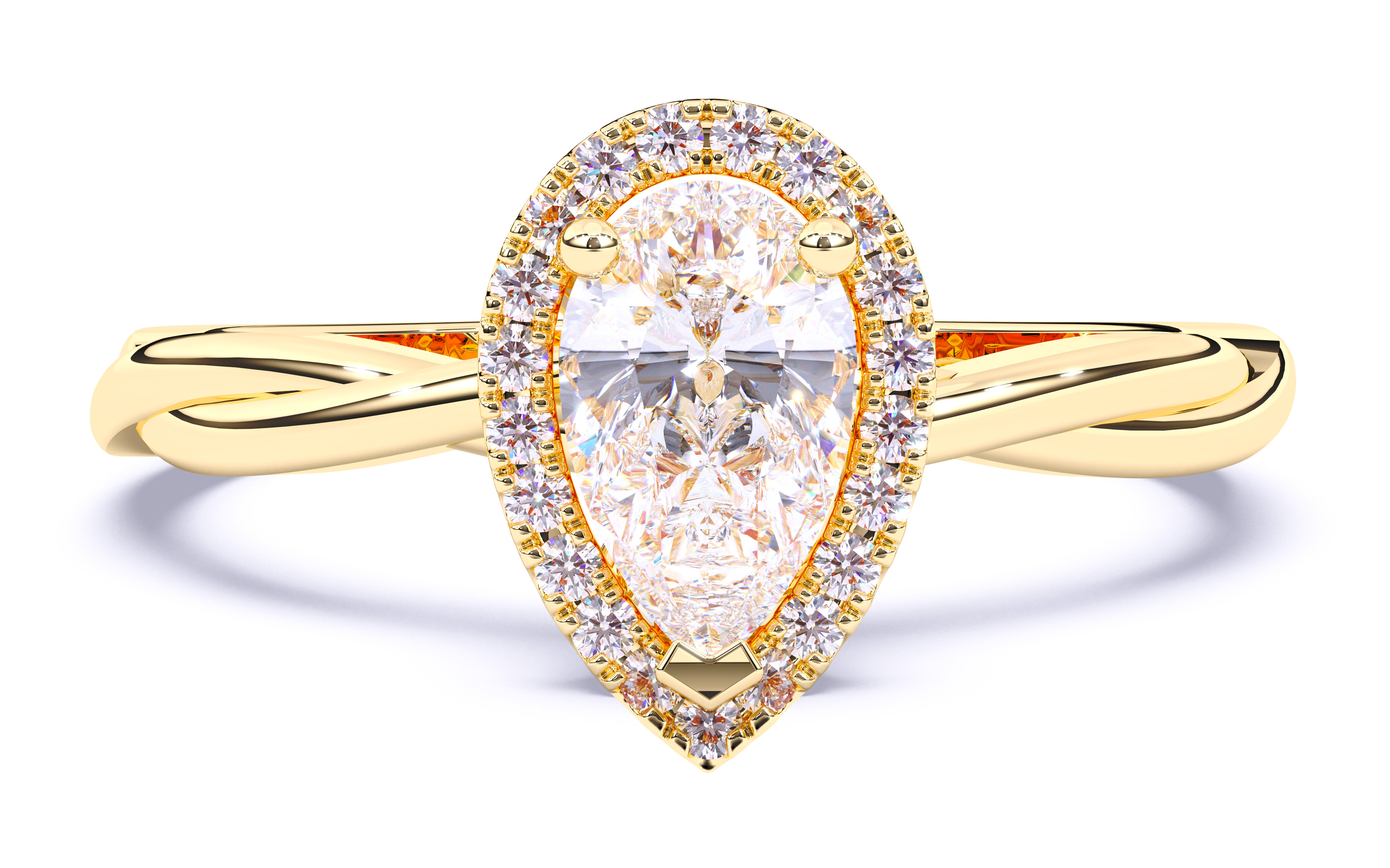 Solitaire Engagement ring 3dm stl renders details 3D print model_4