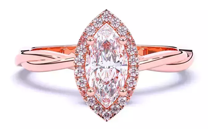 Solitaire Engagement ring 3dm stl renders details  3D print model