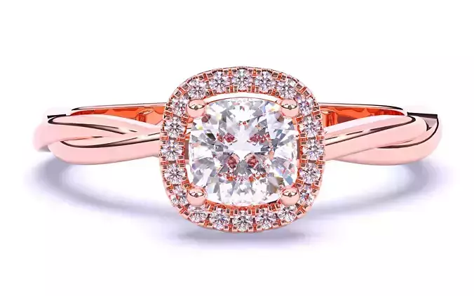 Solitaire Engagement ring 3dm stl renders details 