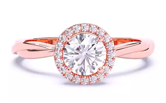 Solitaire Engagement ring 3dm stl renders details 