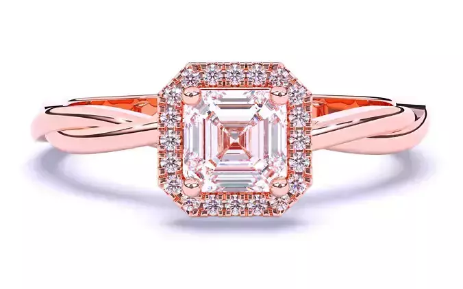 Solitaire Engagement ring 3dm stl renders details 