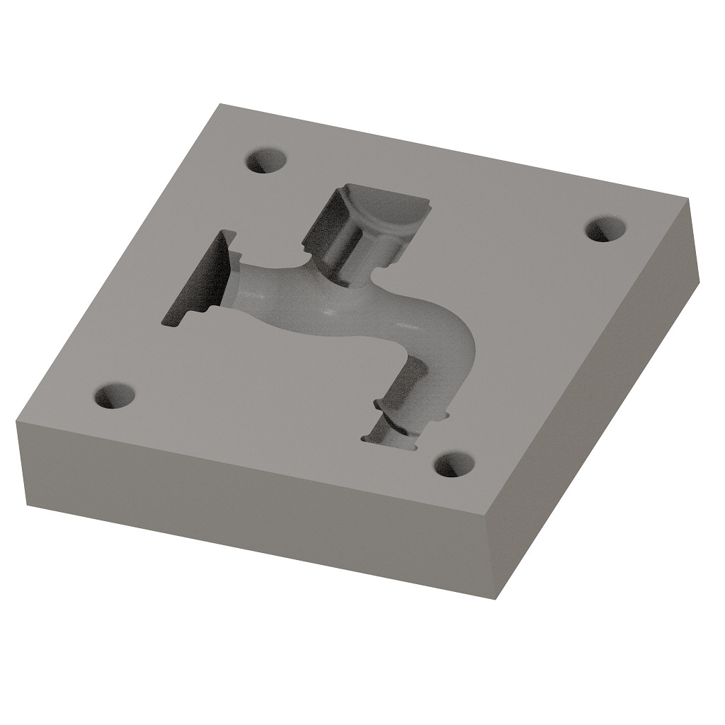 Chocolate Mold Faucet 3D print model_2