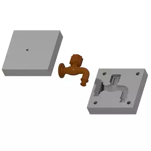 Chocolate Mold Faucet 3D print model