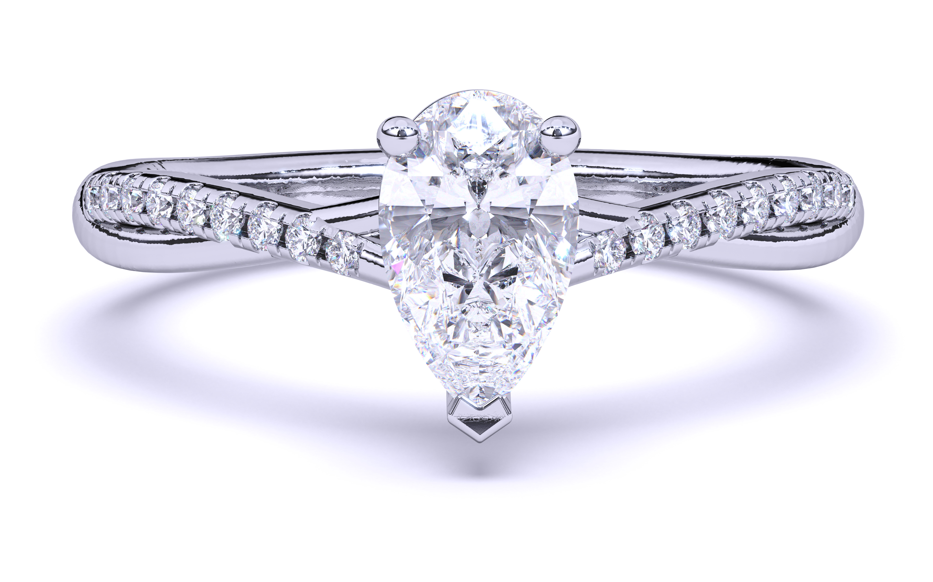 Solitaire Engagement ring 3dm stl renders details 3D print model_14