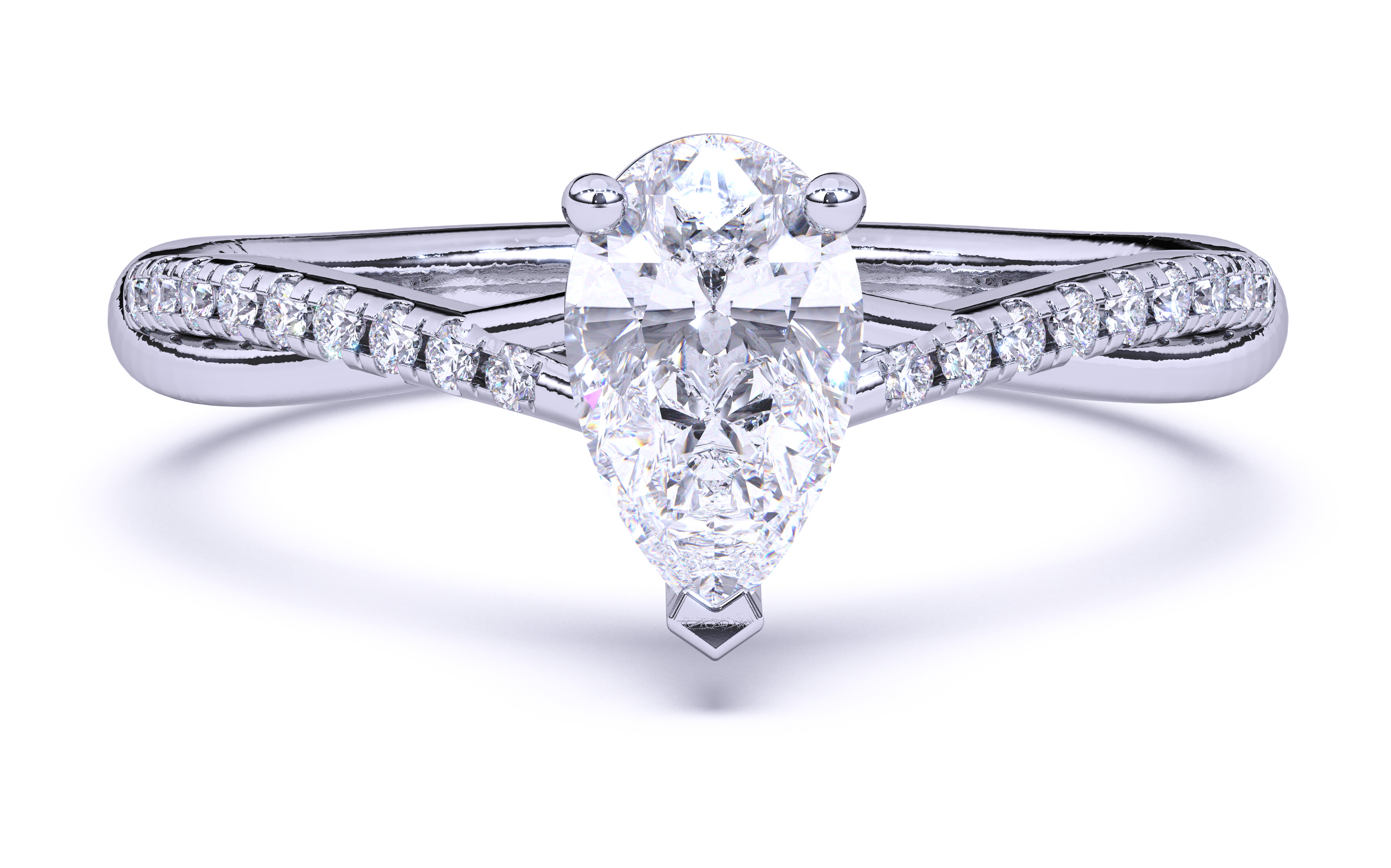 Solitaire Engagement ring 3dm stl renders details 3D print model_15