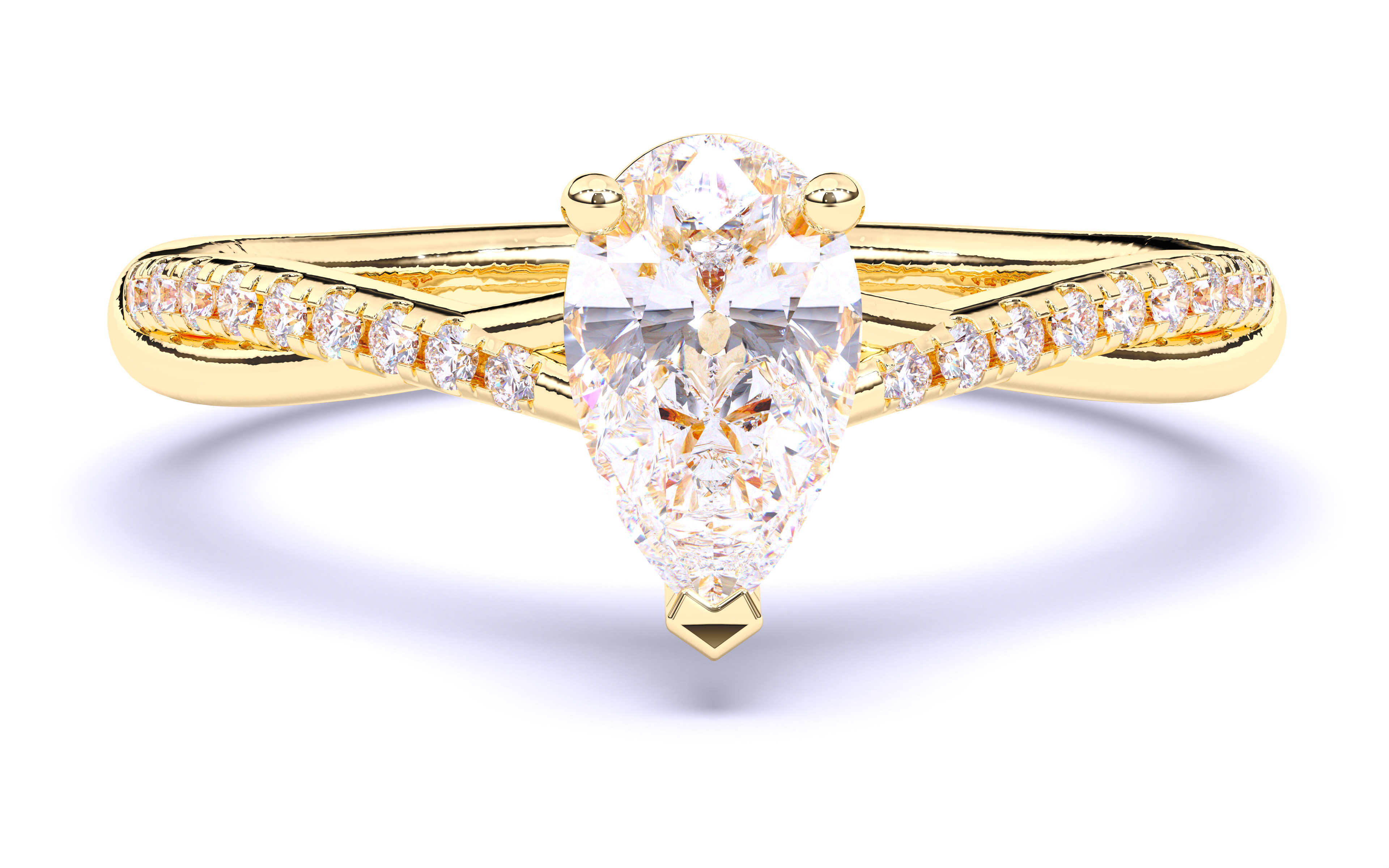 Solitaire Engagement ring 3dm stl renders details 3D print model_17